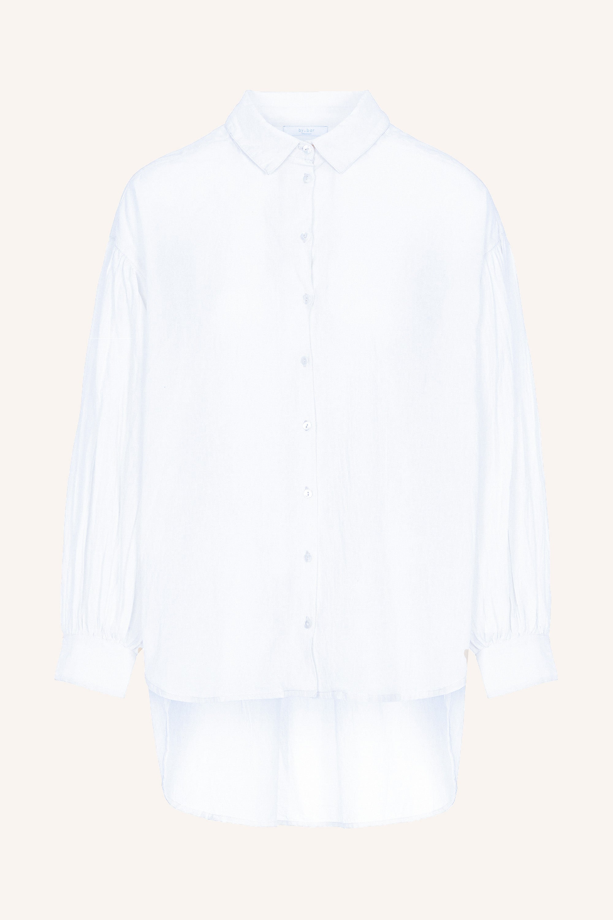 sarah poplin blouse | white