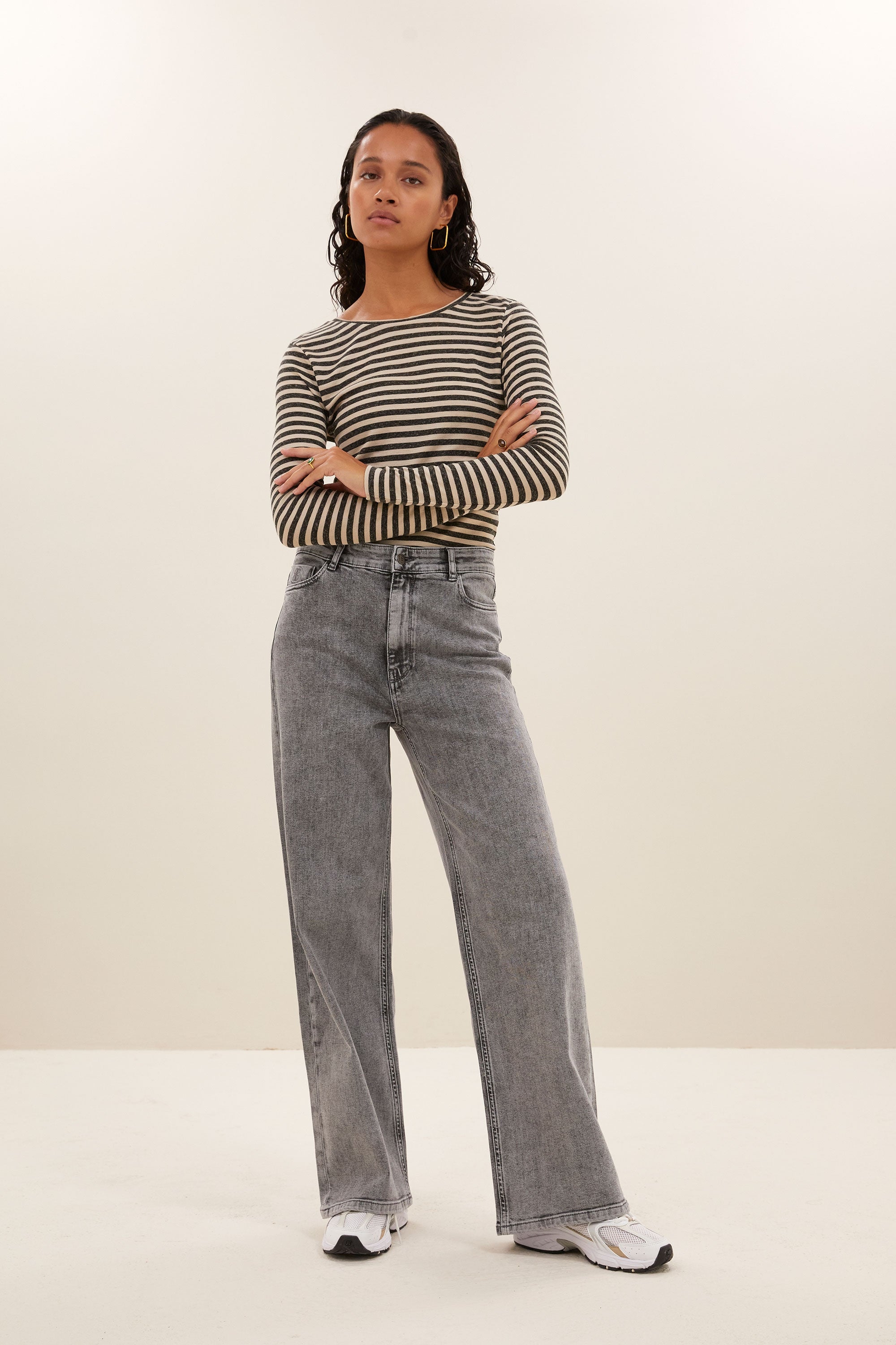 lina pants | grey denim