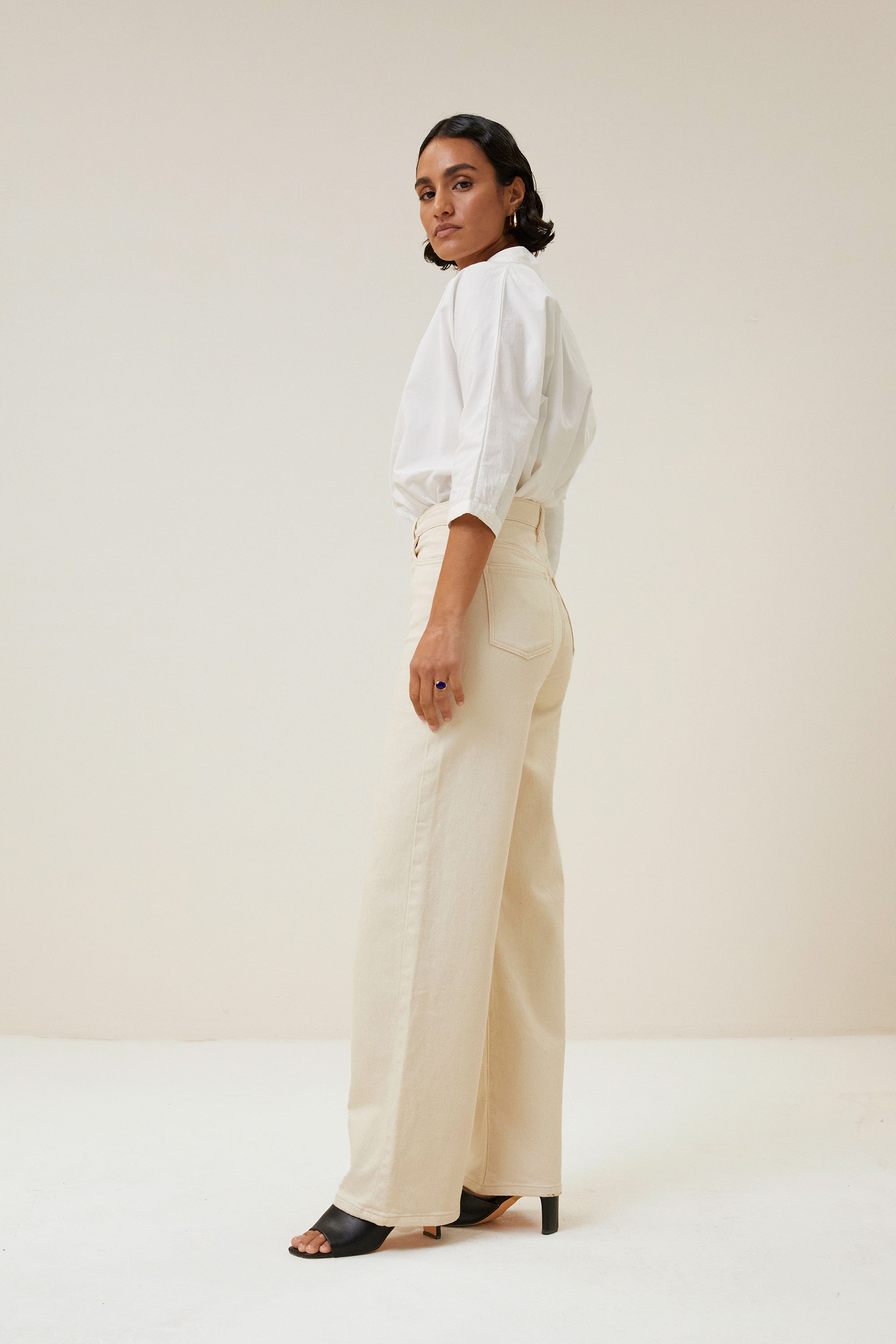 lina rw pants | raw white