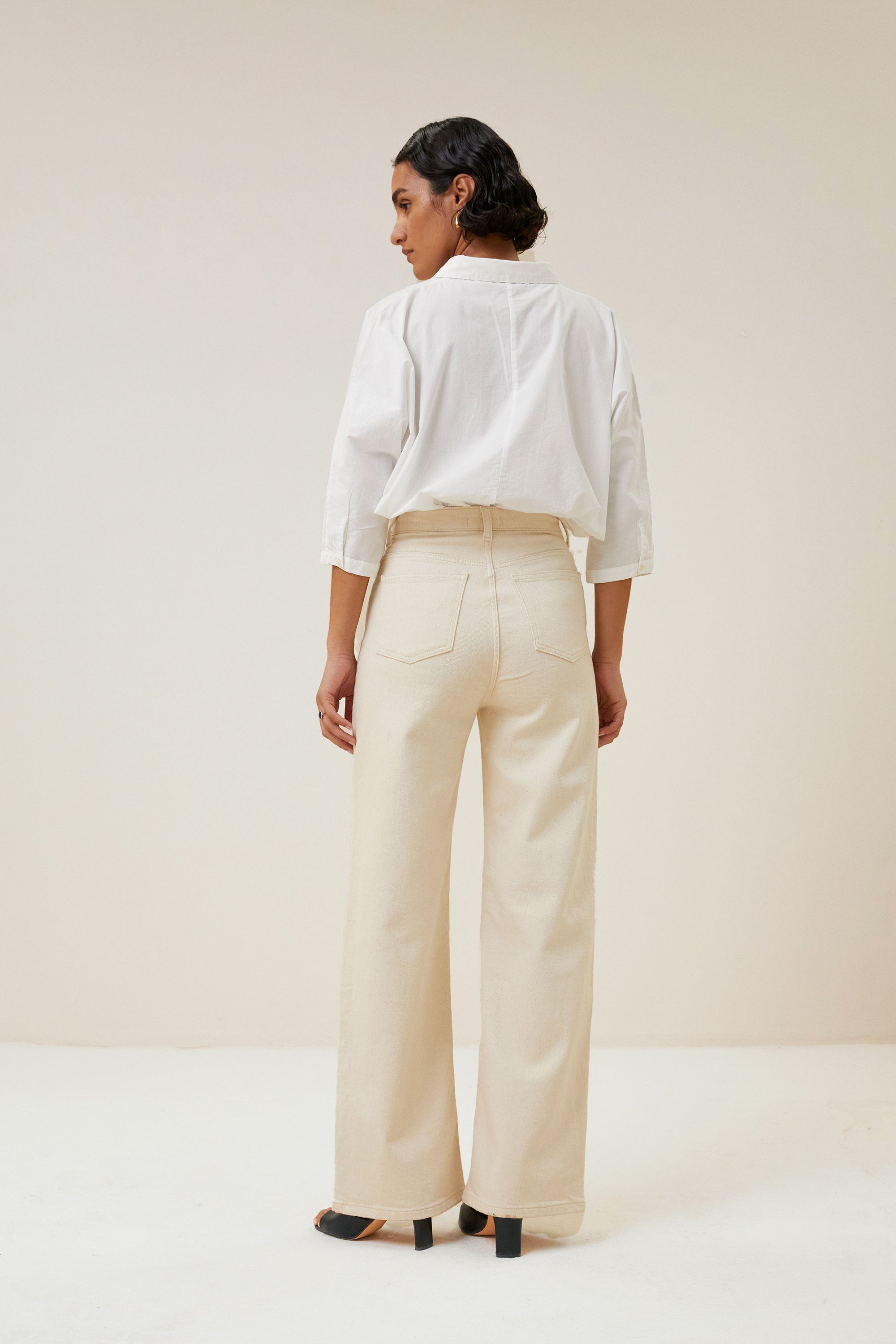 pantalón lina rw | blanco crudo
