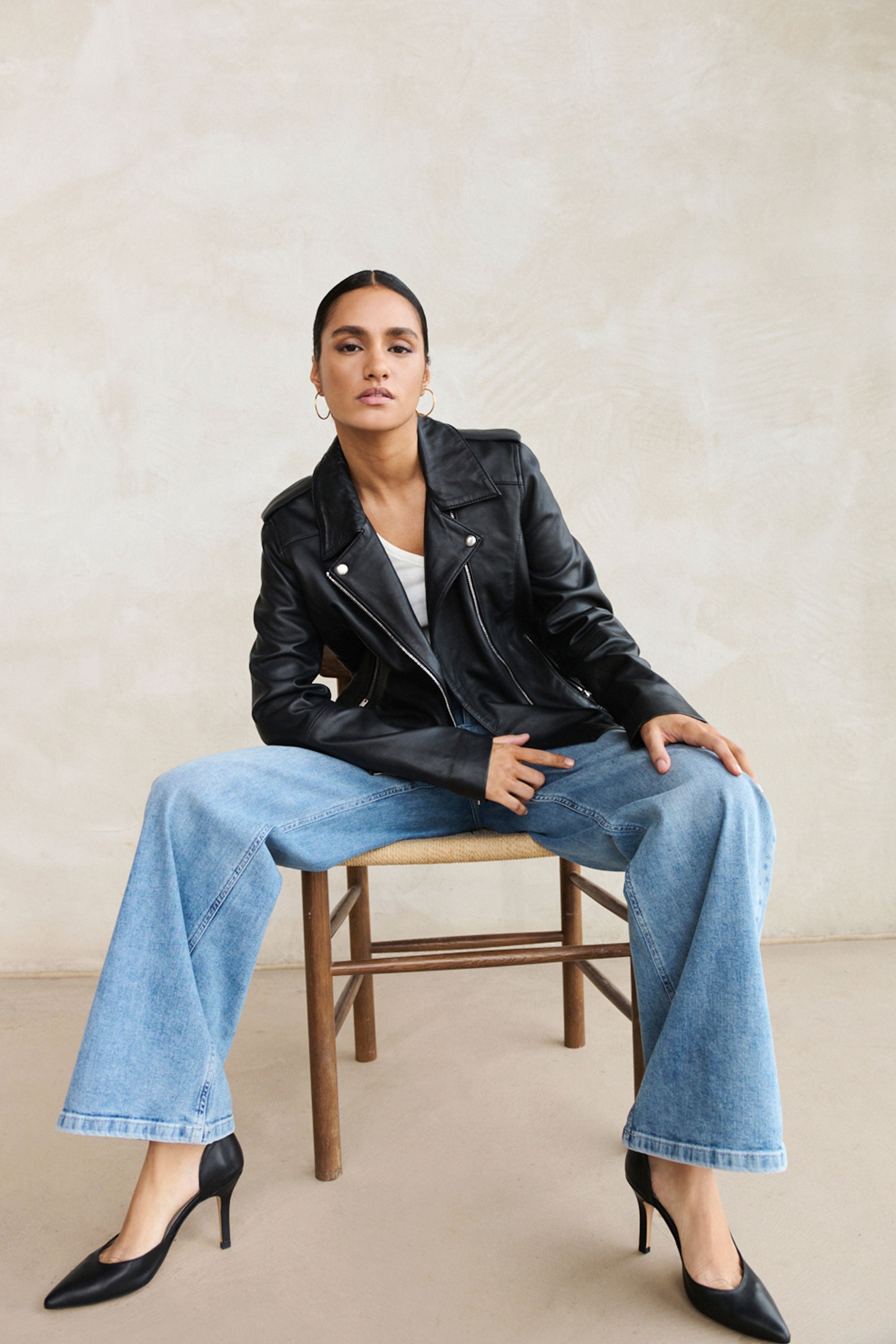 biker jacket | black