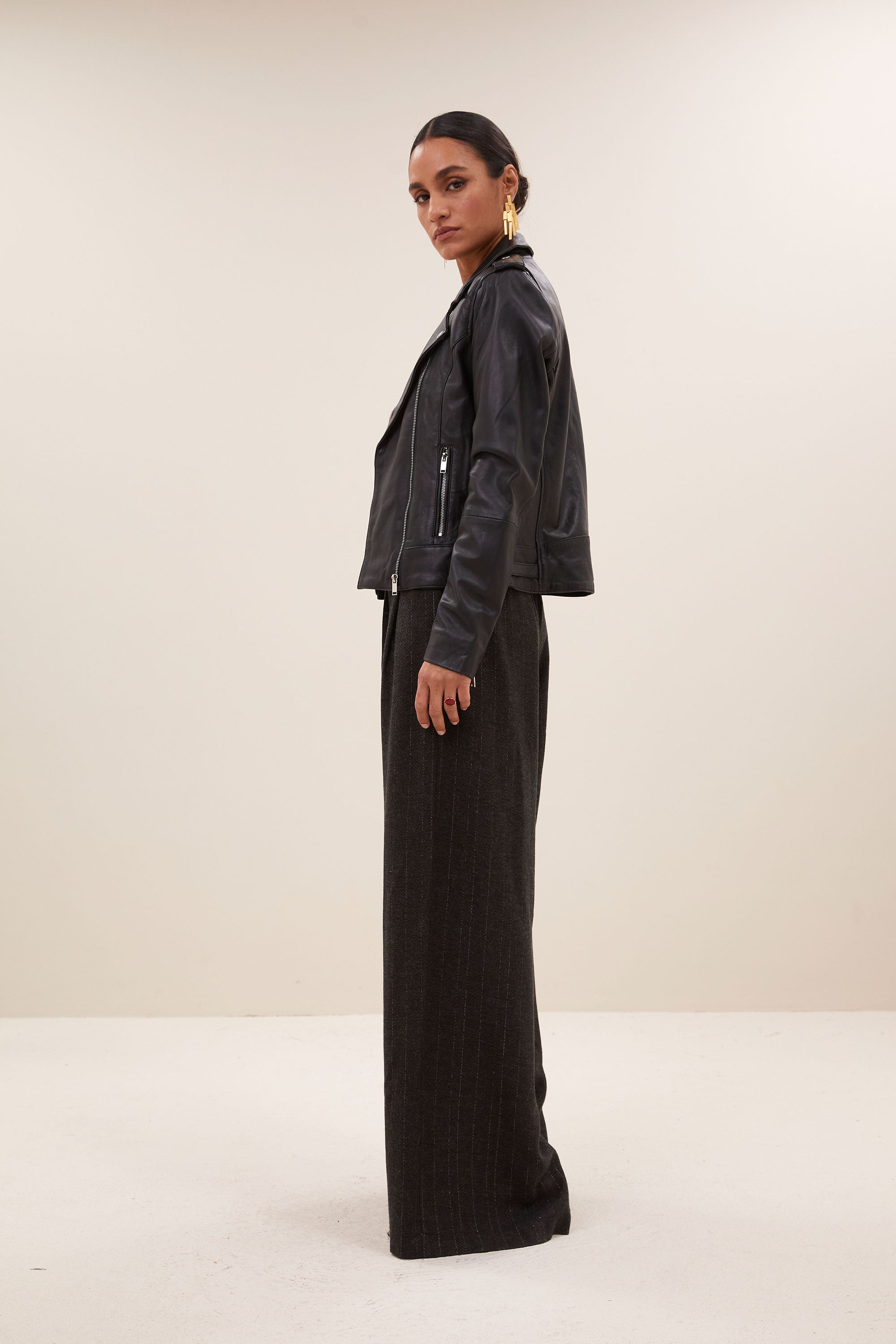 biker jacket | black