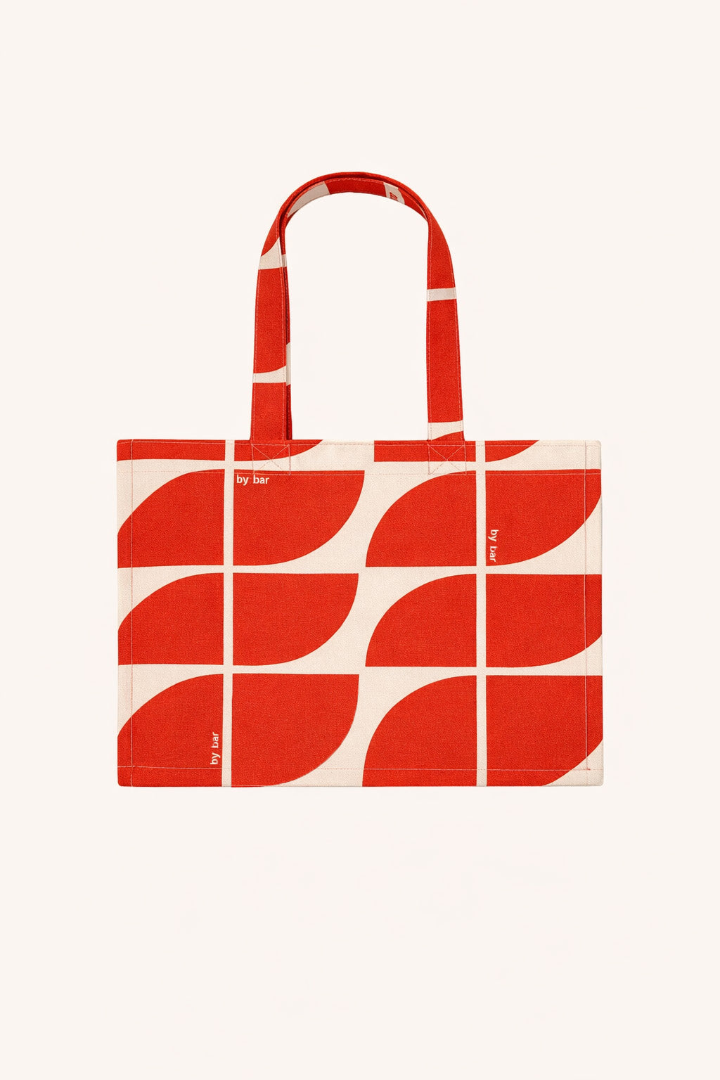shopper logo bag S | poppy red