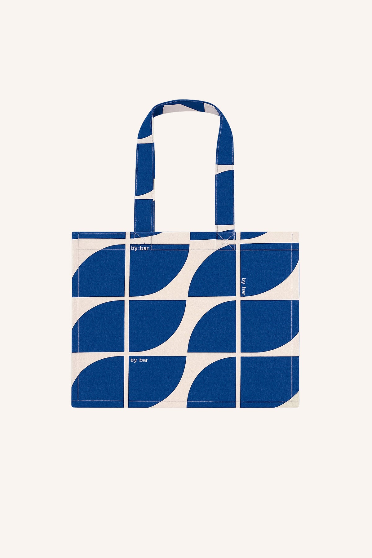 shopper-logo-bag-s-kingsblue-katoen kwaliteit-perfecte shopper-by-bar-productfoto