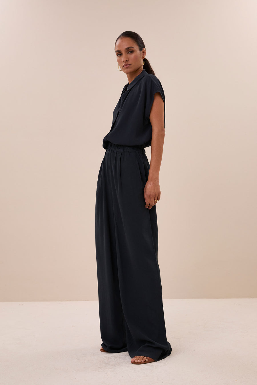 benji viscose pants | graphite