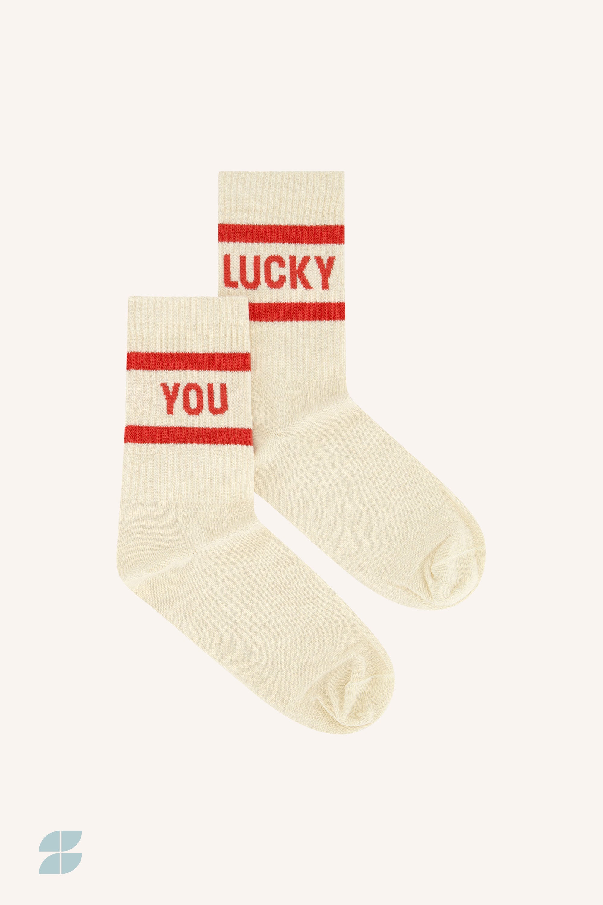 lucky oyster socks | poppy red