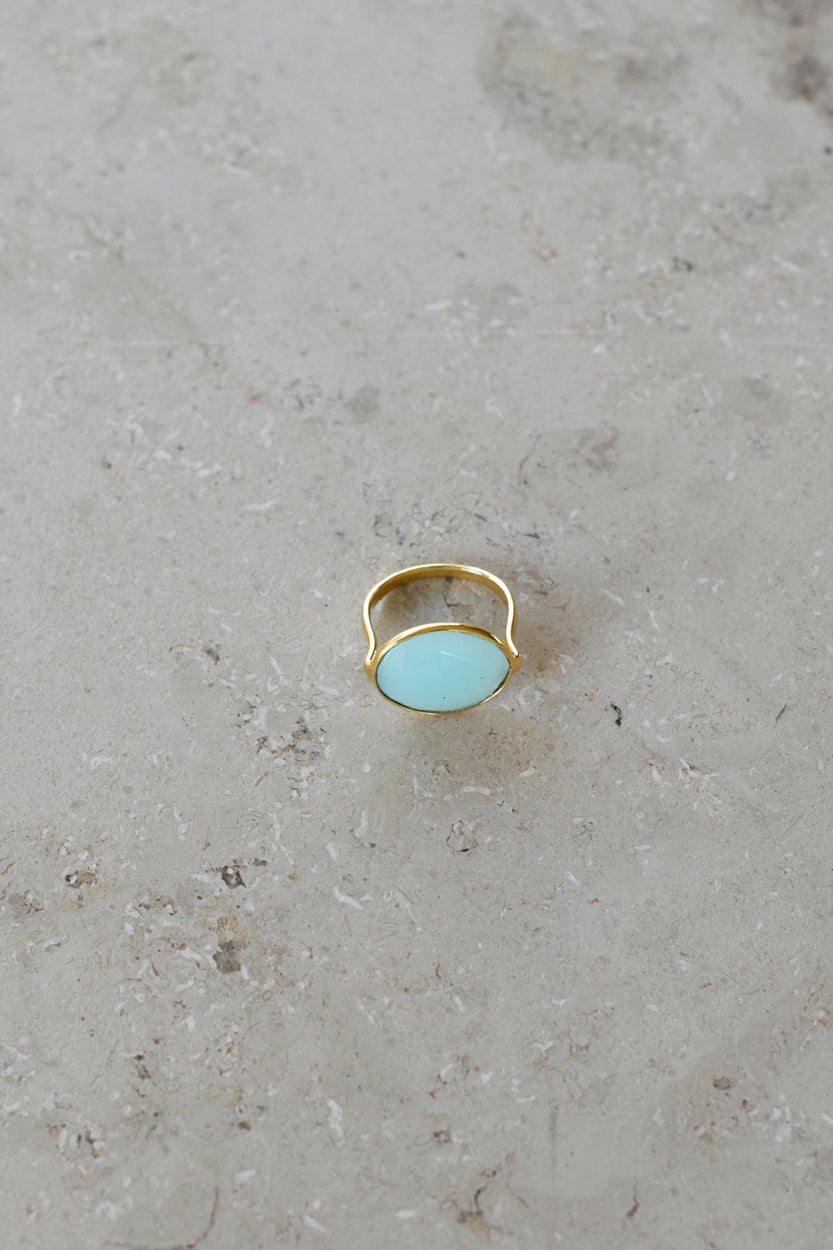 PD OVAL RING | light blue