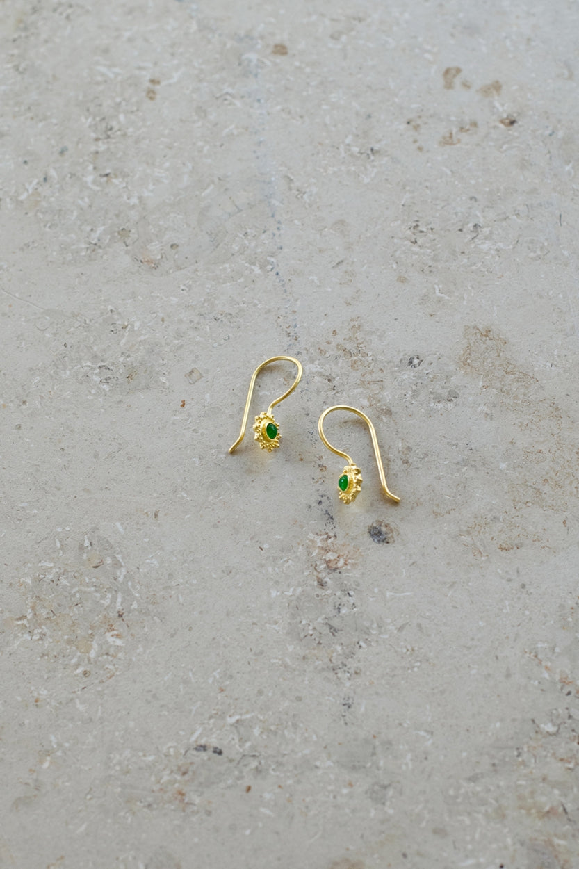 PD fleur earring | green