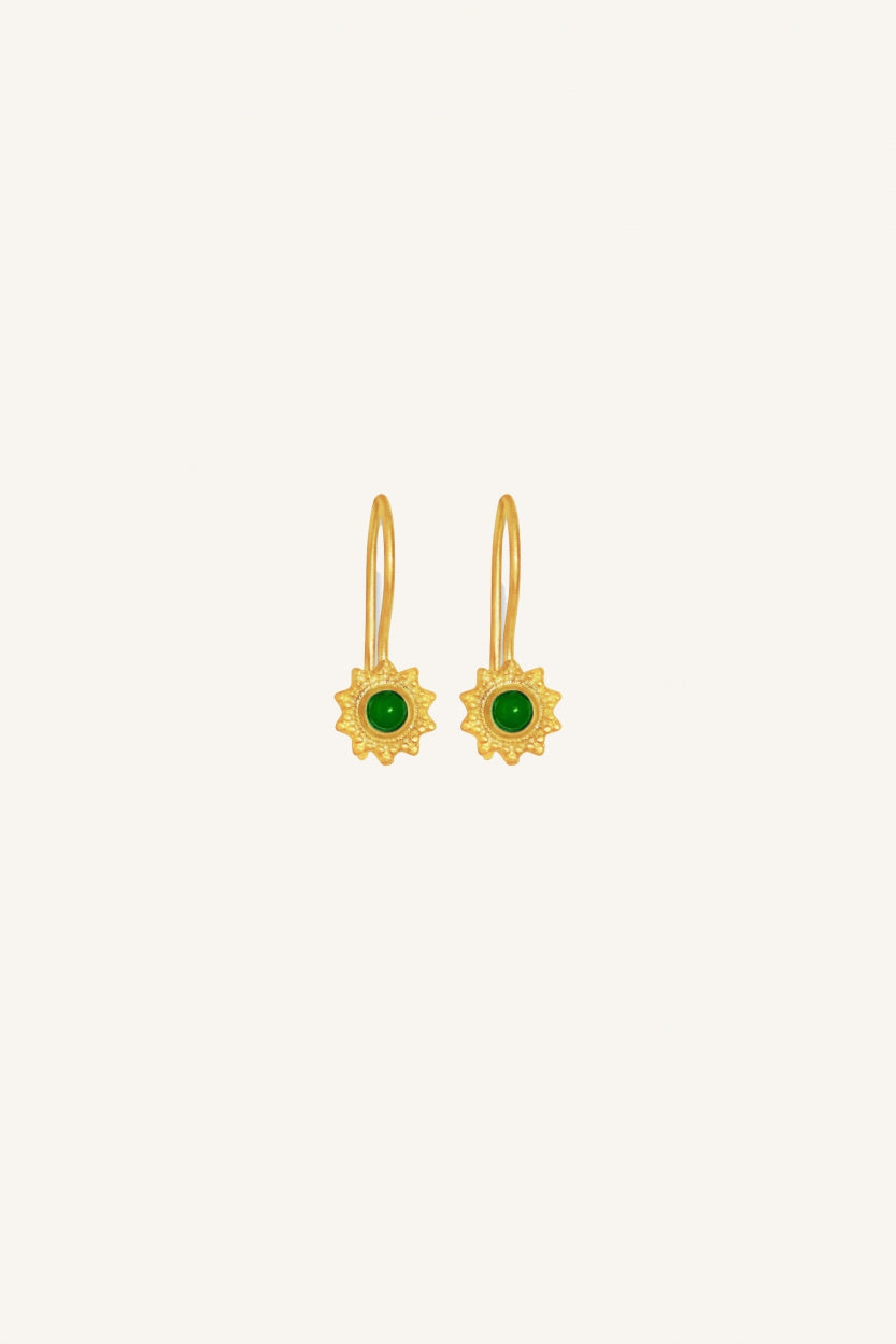 PD fleur earring | green