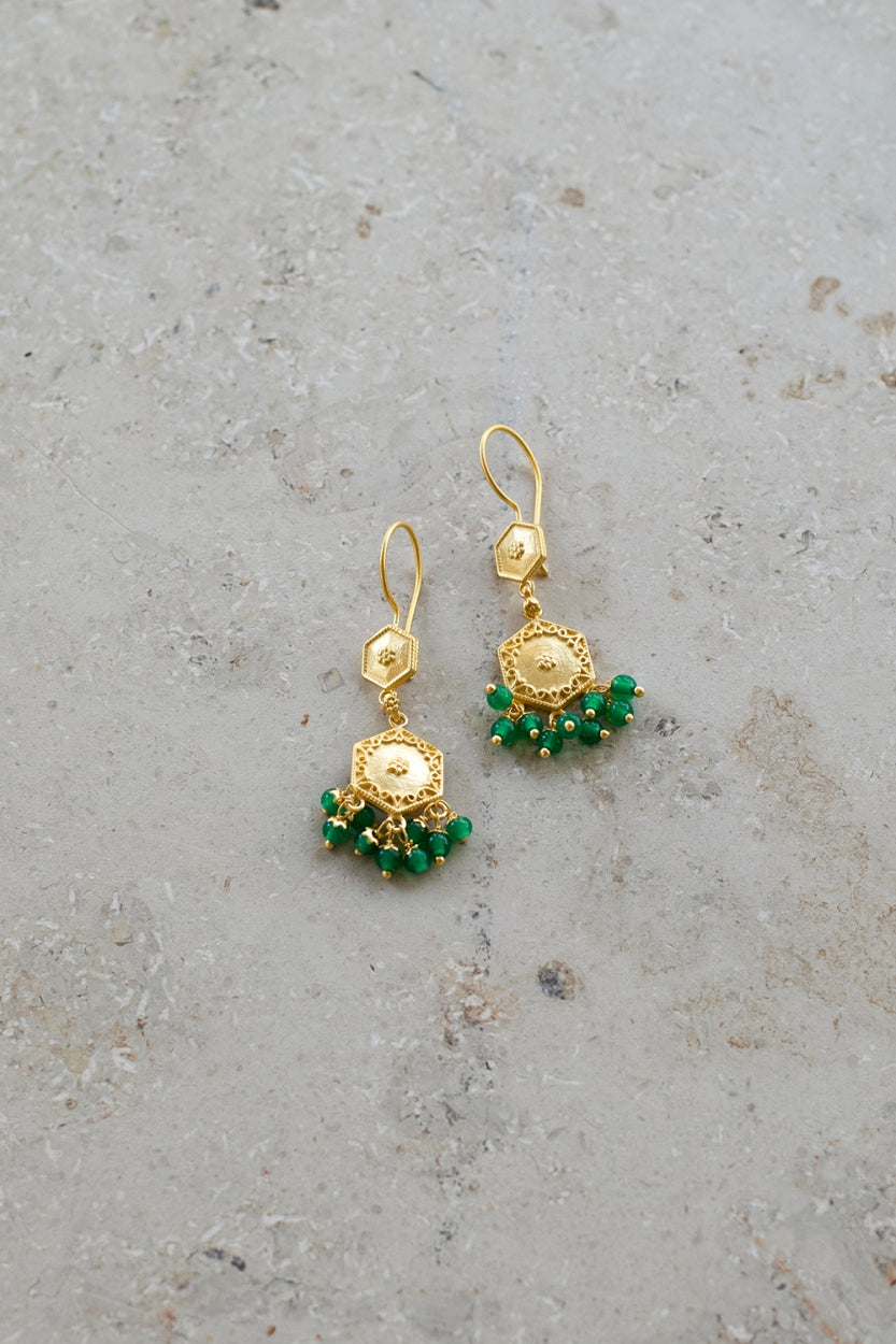 PD royal earring | green