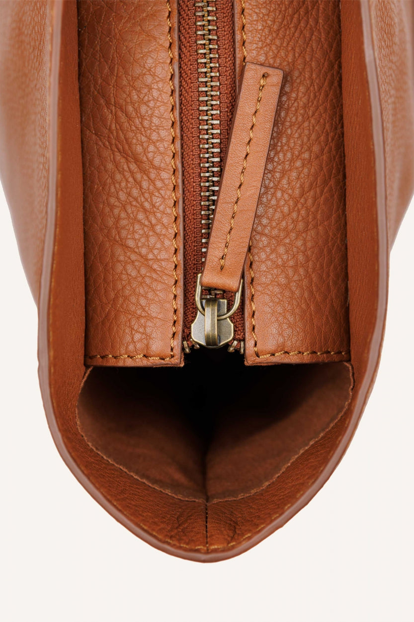 shopper bag cognac front image