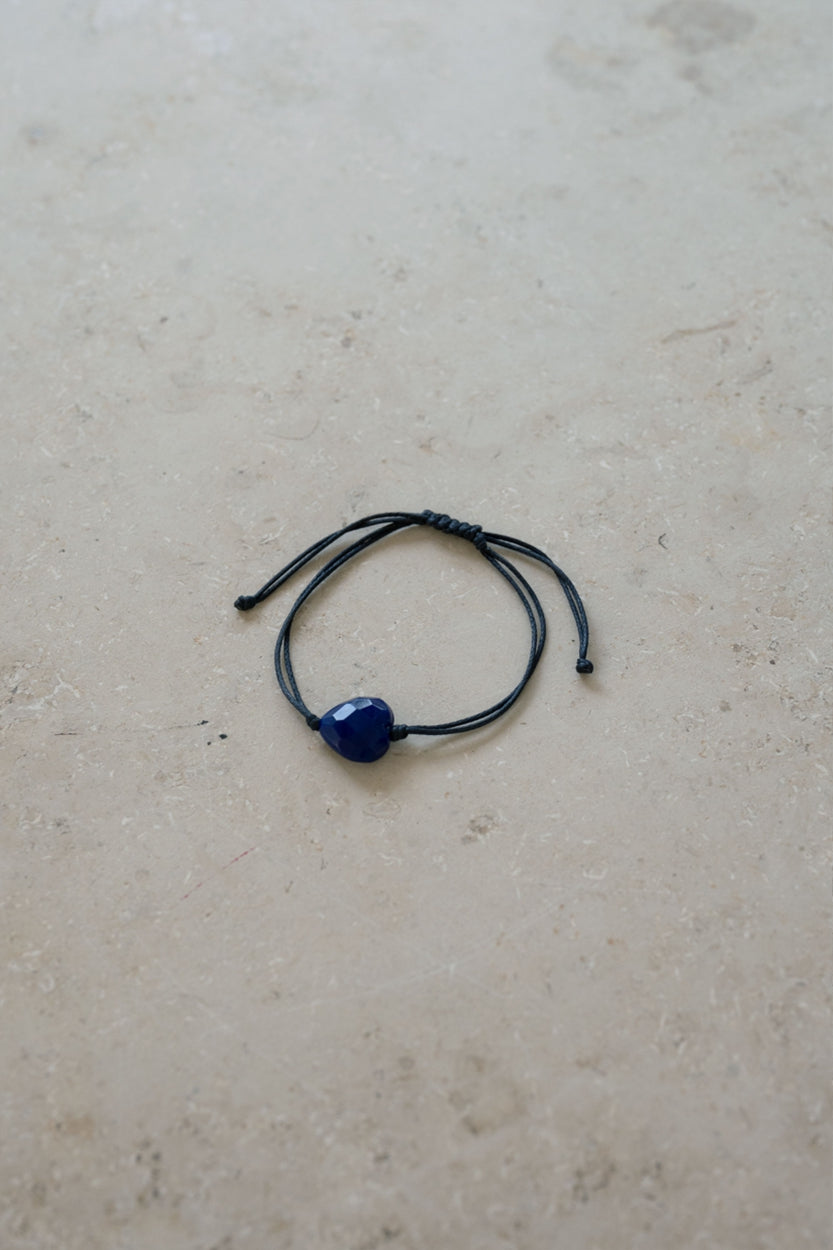 renee heart bracelet | blue