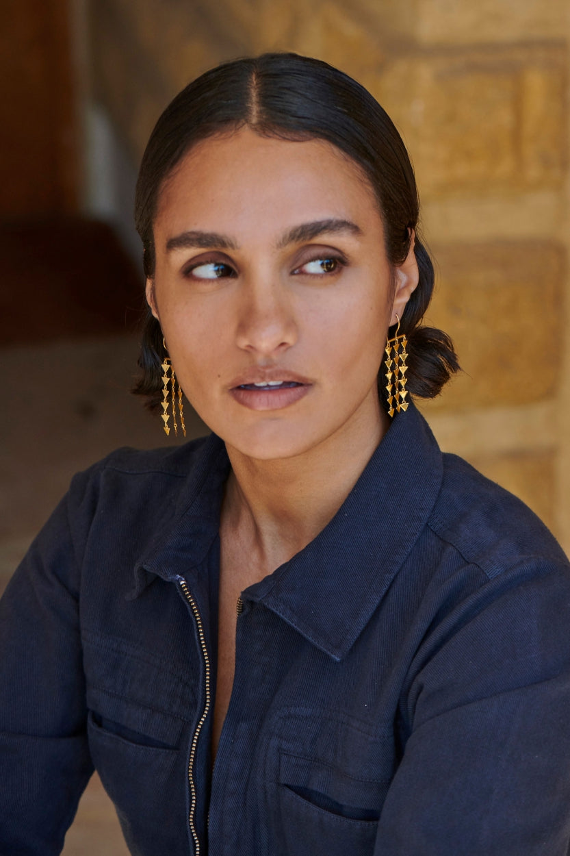 rainbow earring | gold