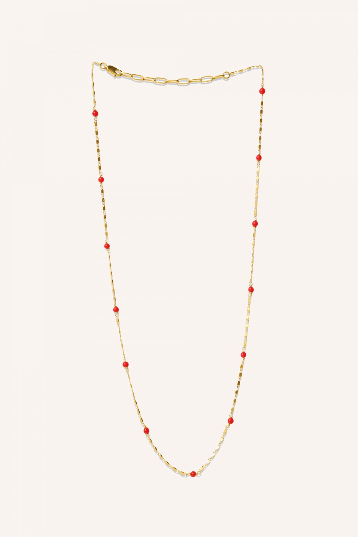 mees necklace | candy red