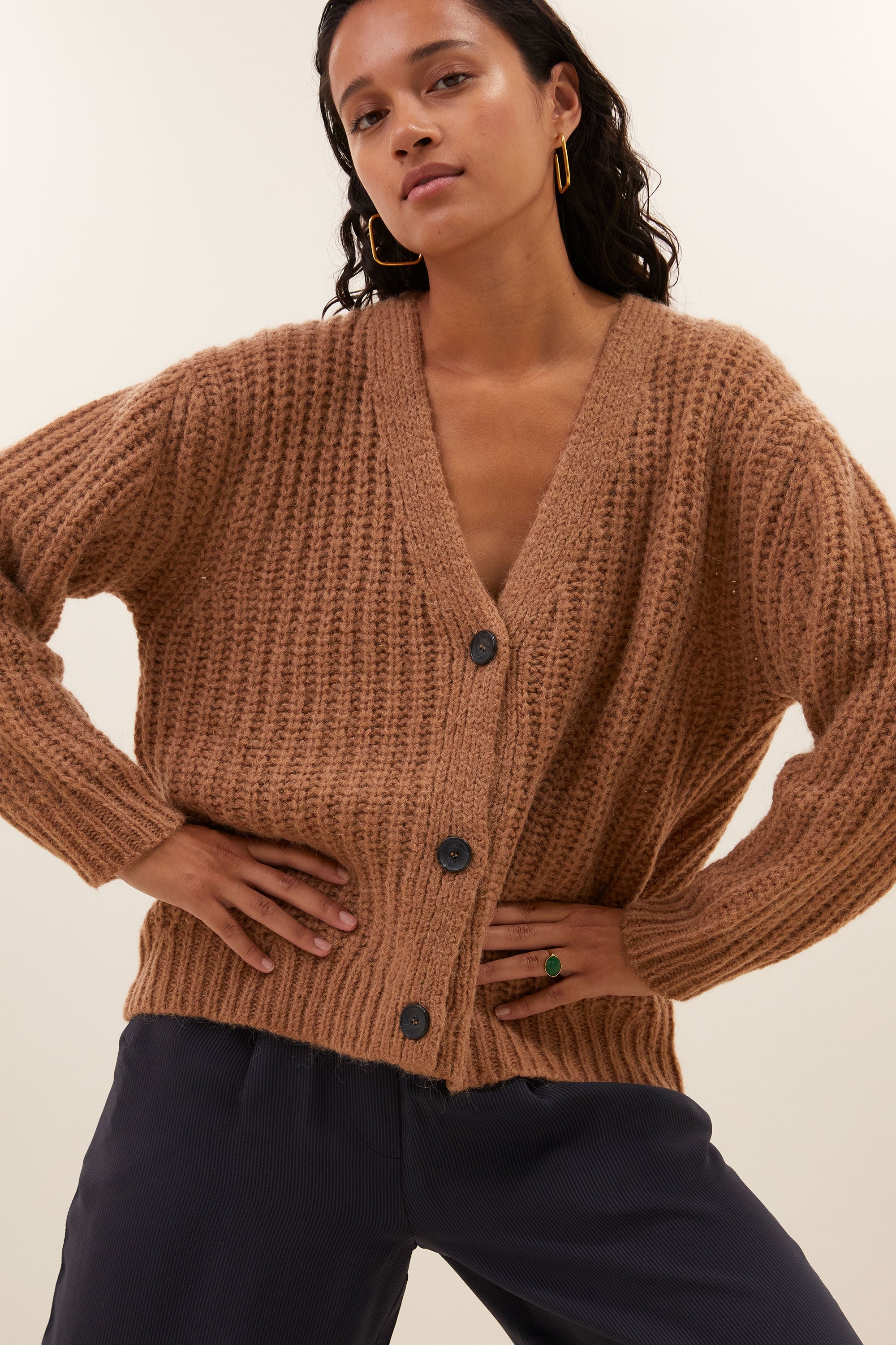 bobbi cardigan camel