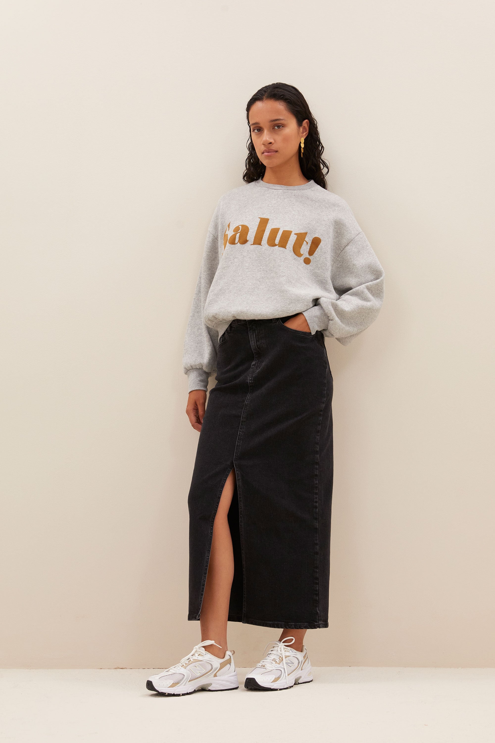 sis black skirt | jet black