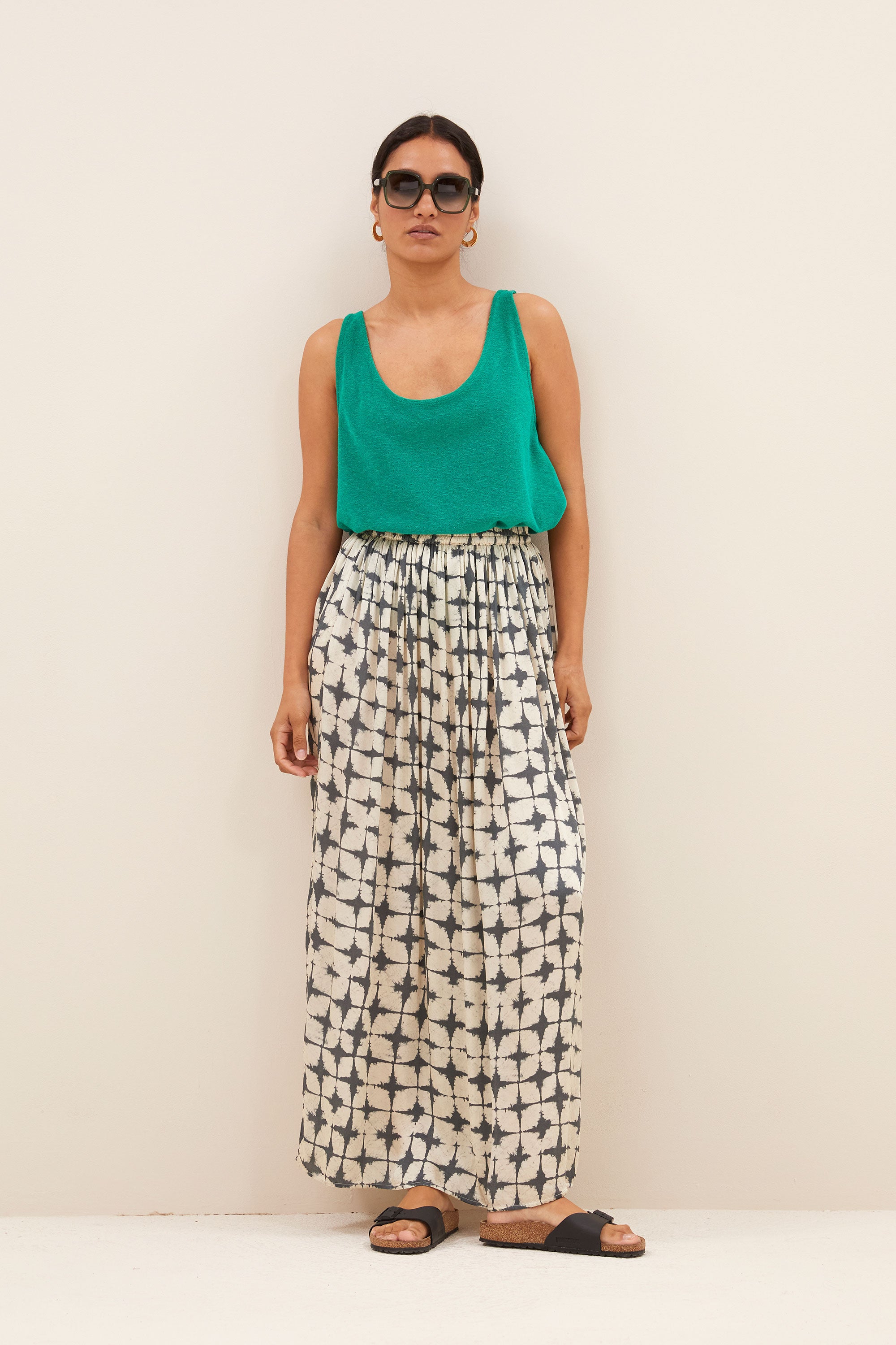 kid slub singlet | green lake