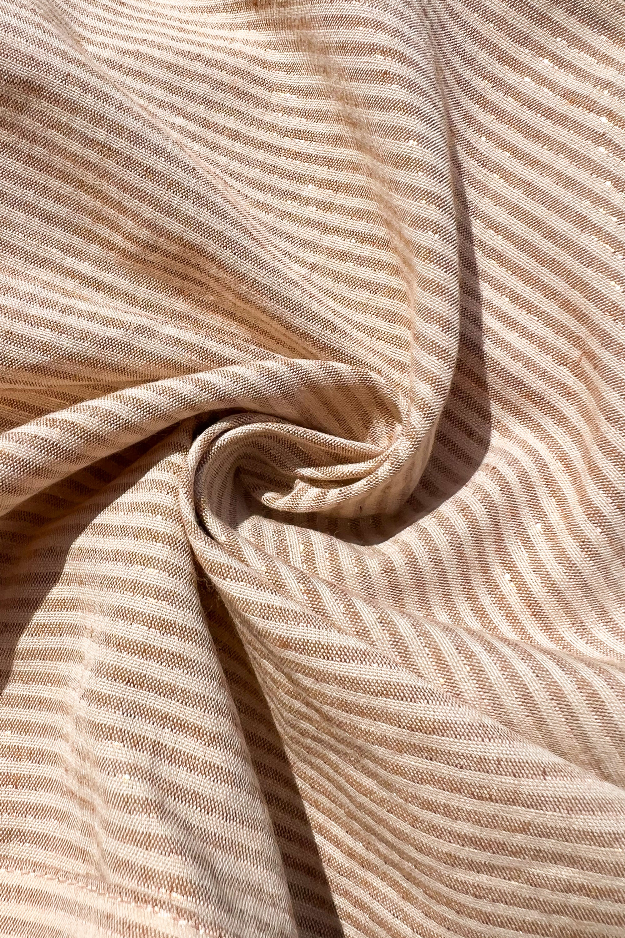 bernie lurex stripe blouse | copper lurex stripe