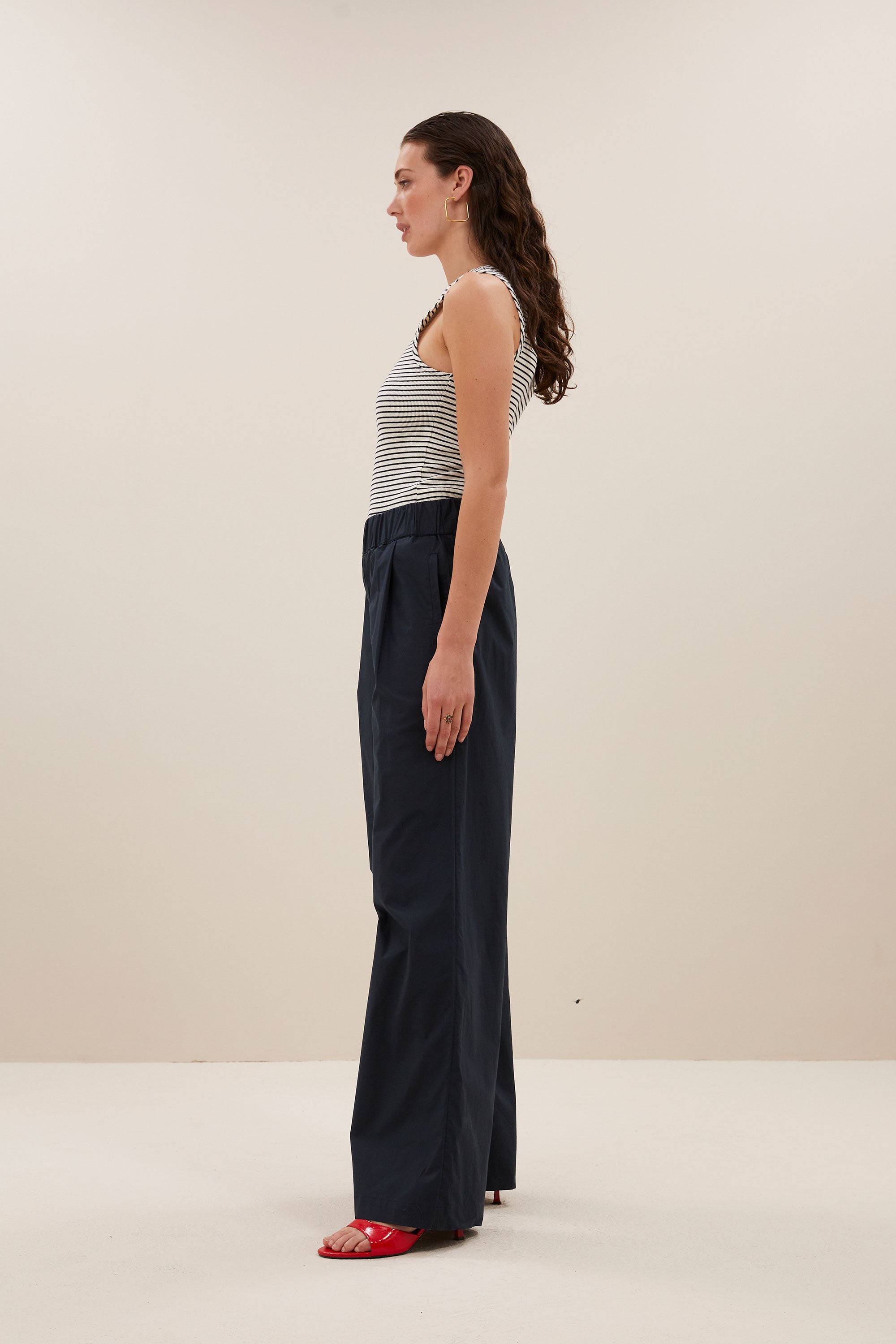 benji cotton pants | midnight