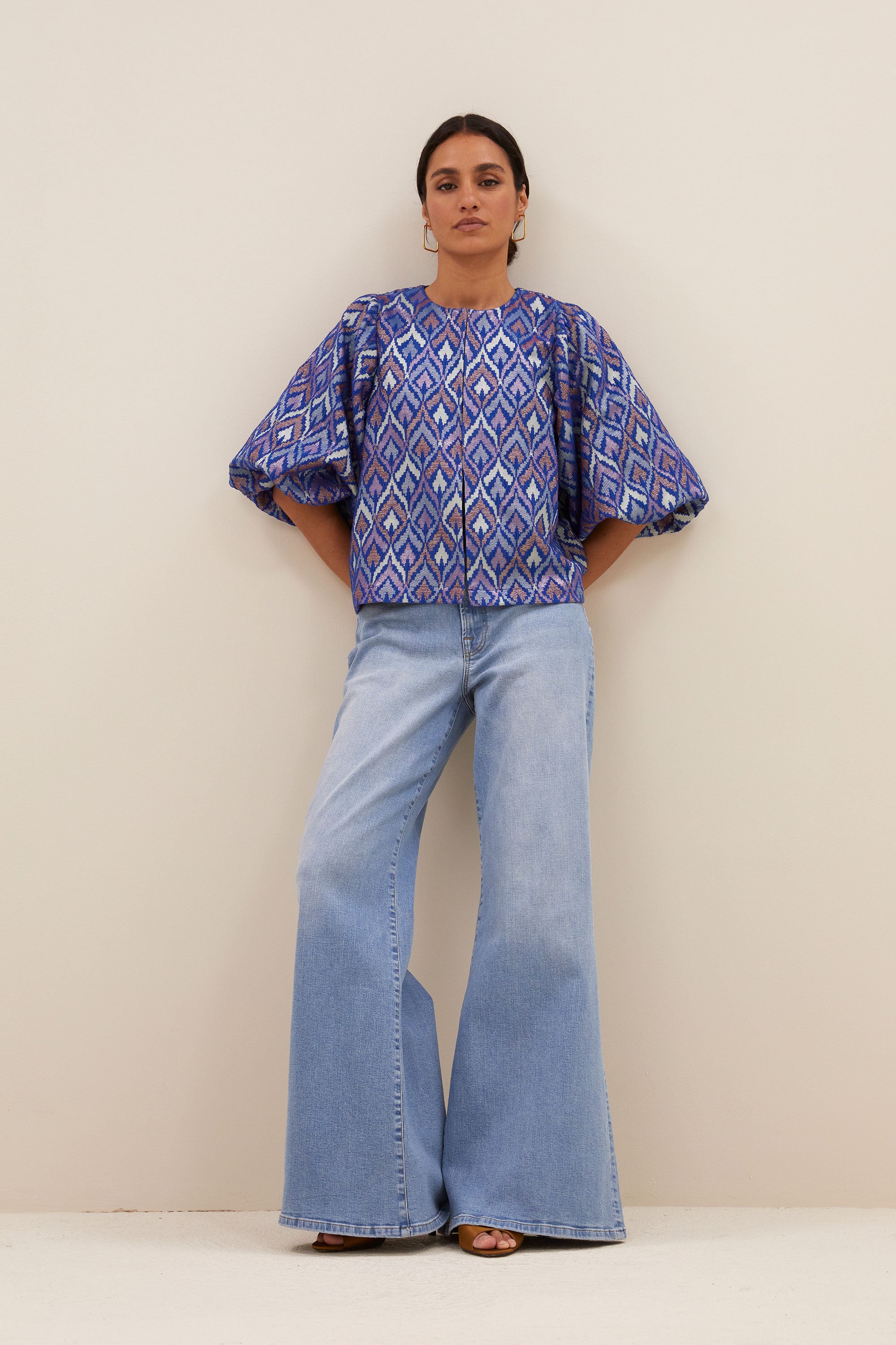 broeken - femme pants- light denim