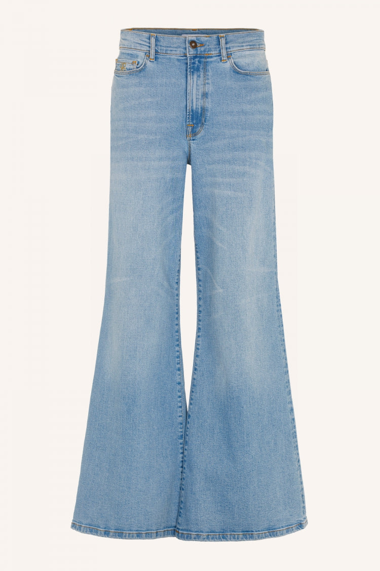 broeken - femme pants- light denim