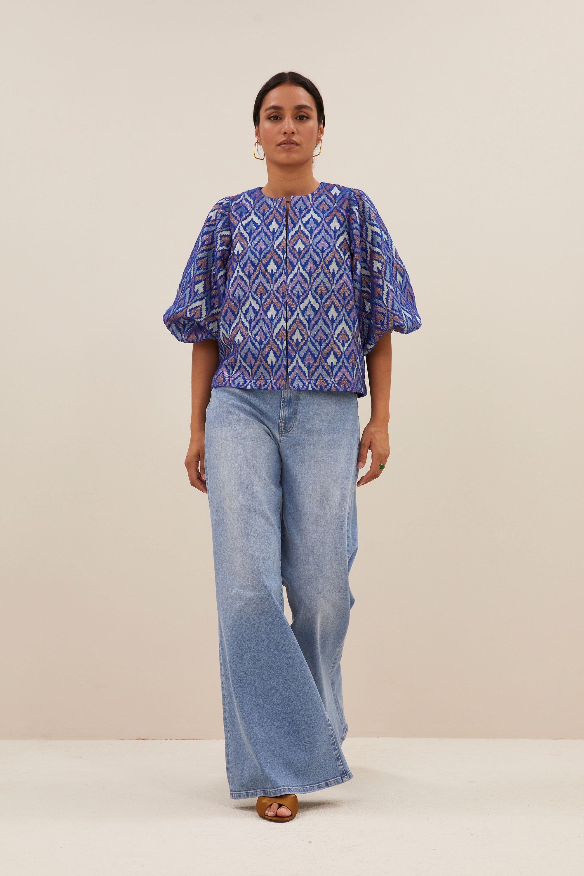 broeken - femme pants- light denim