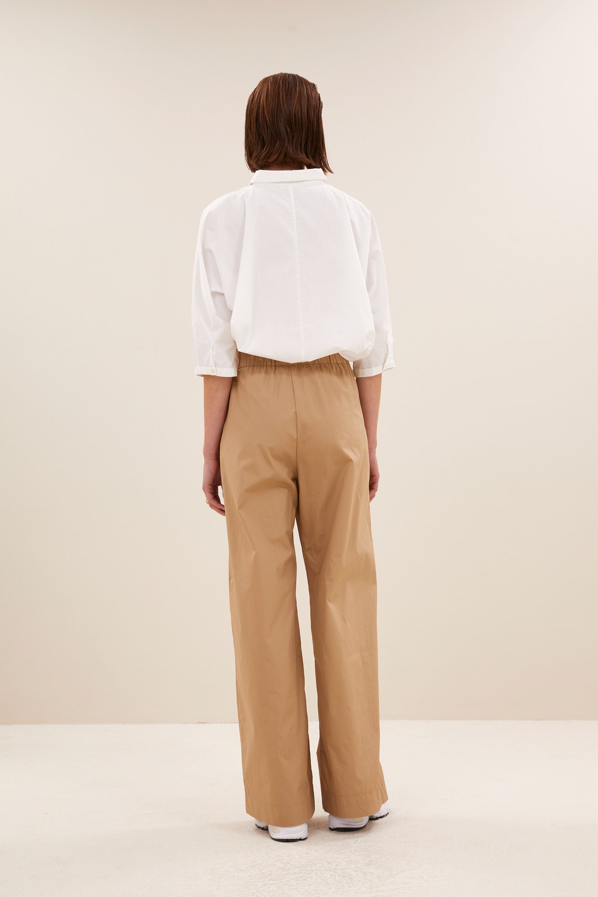 benji poplin pants | camel