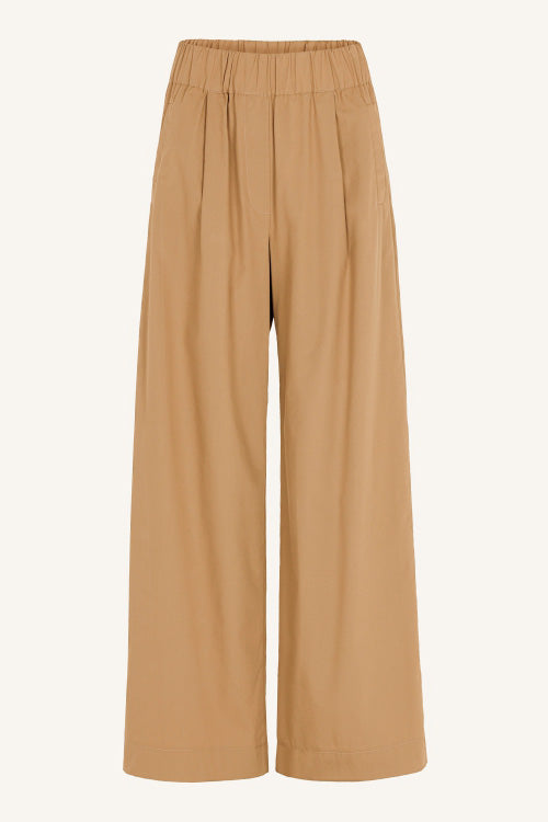 benji poplin pants | camel