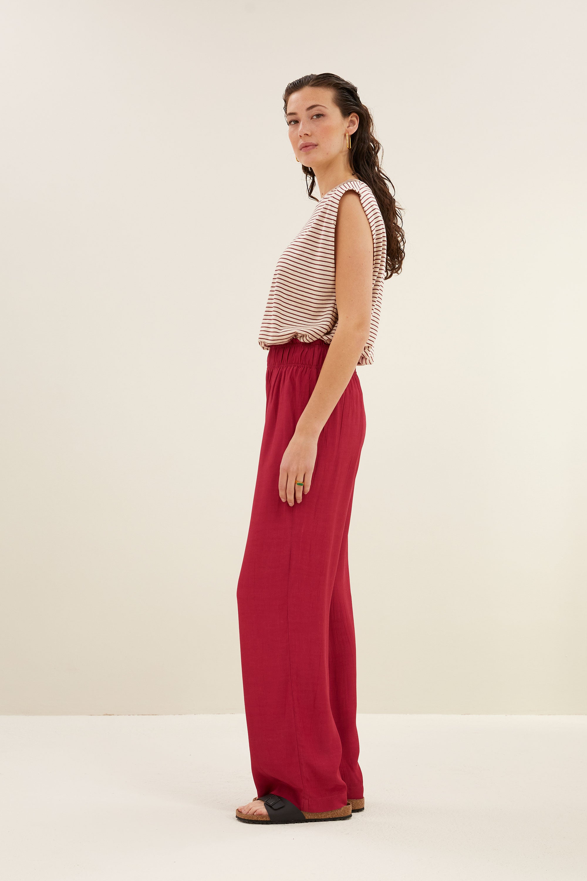 robyn viscose pants | cerise