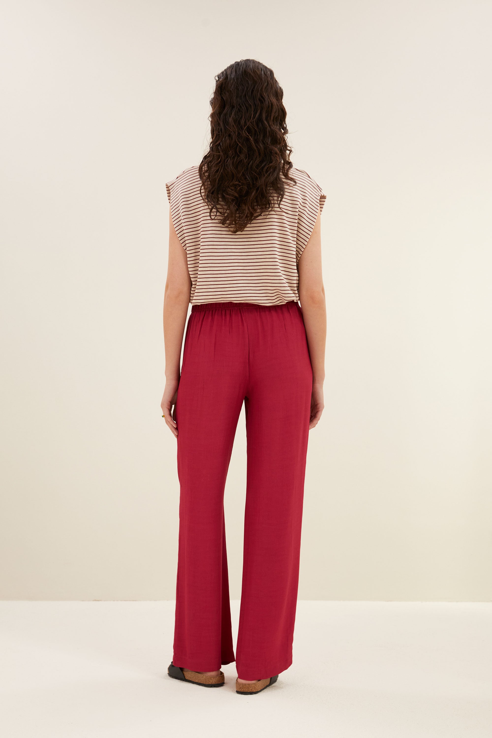 robyn viscose pants | cerise