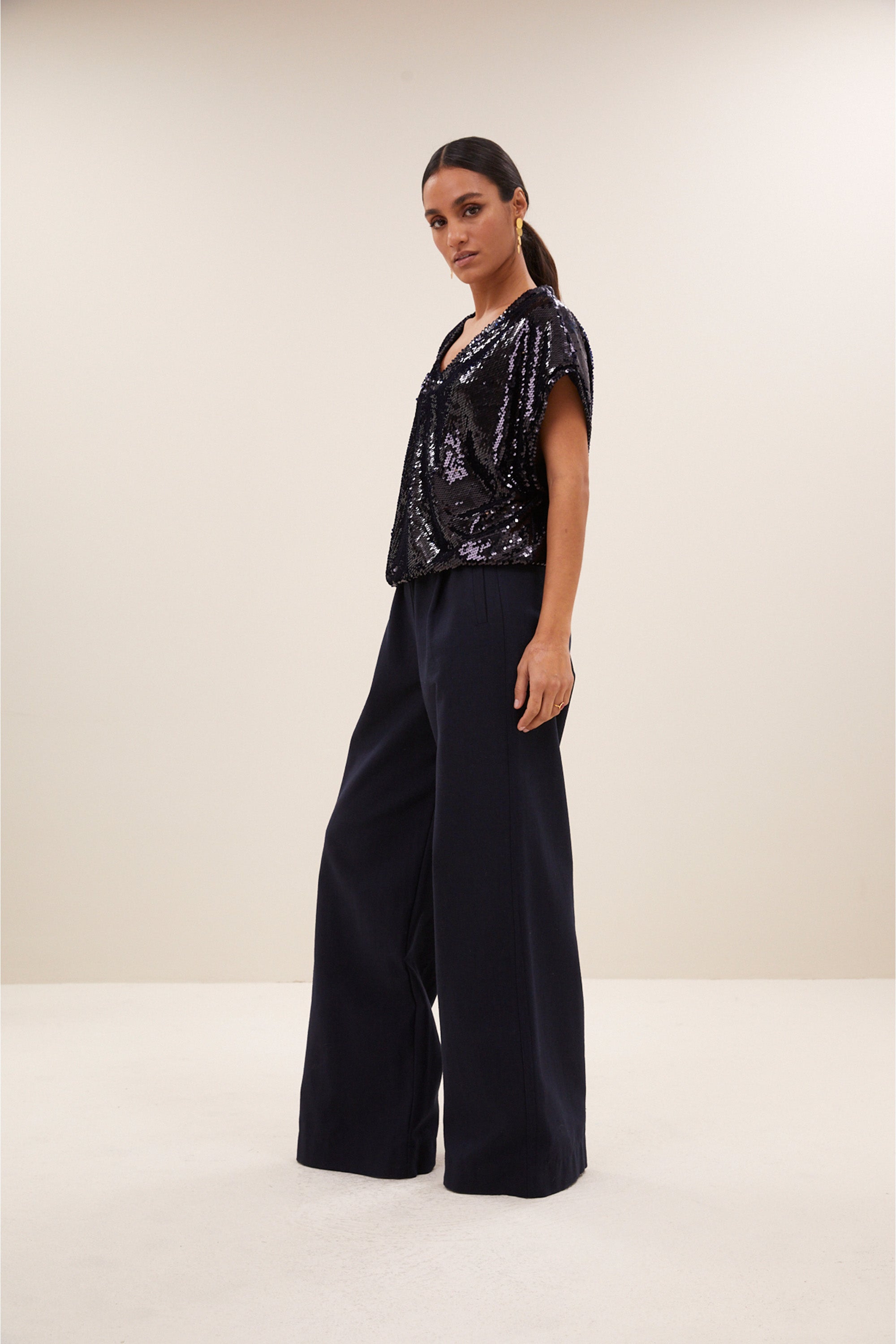 tyler sparkle top | midnight