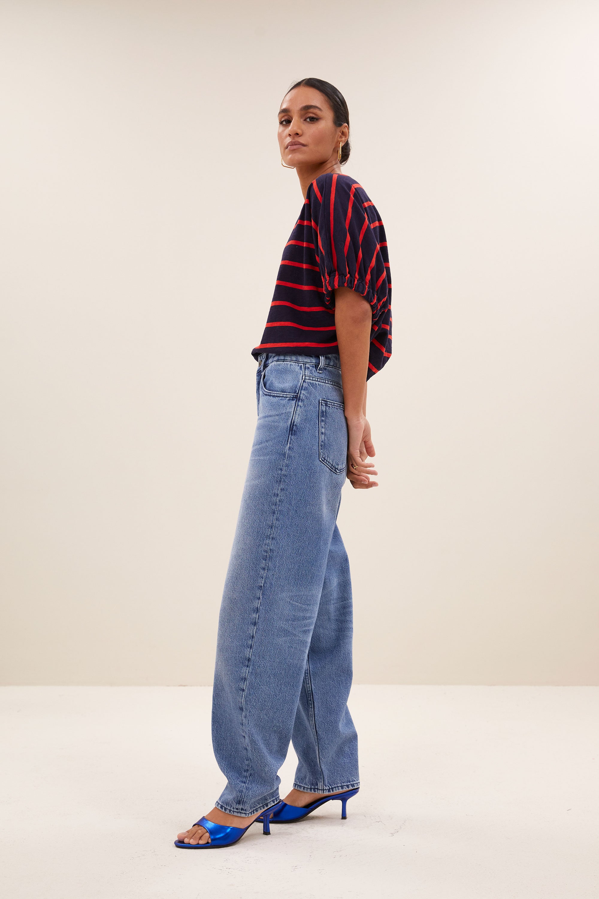 merle heavy flame stripe top | french stripe