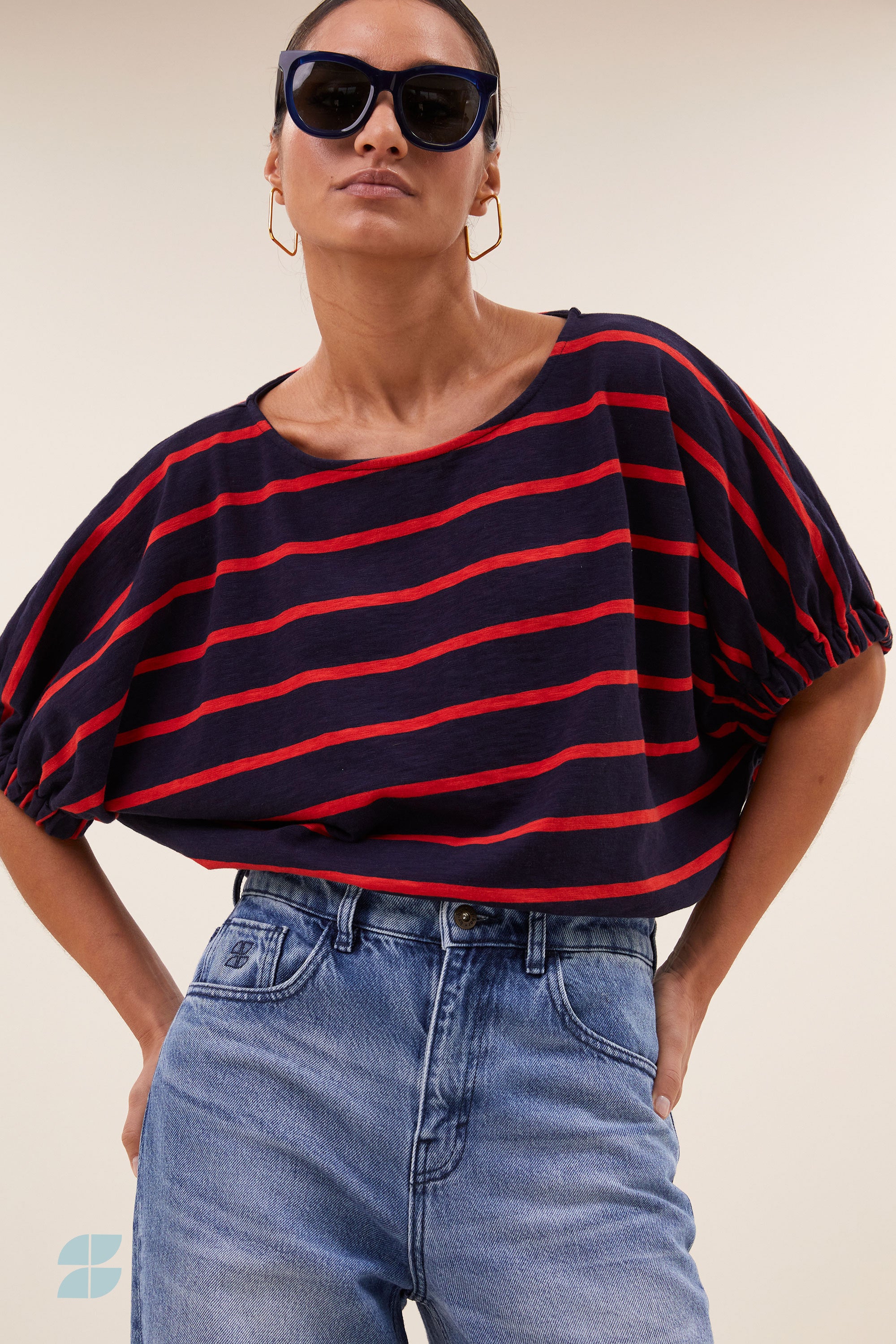 merle heavy flame stripe top | french stripe