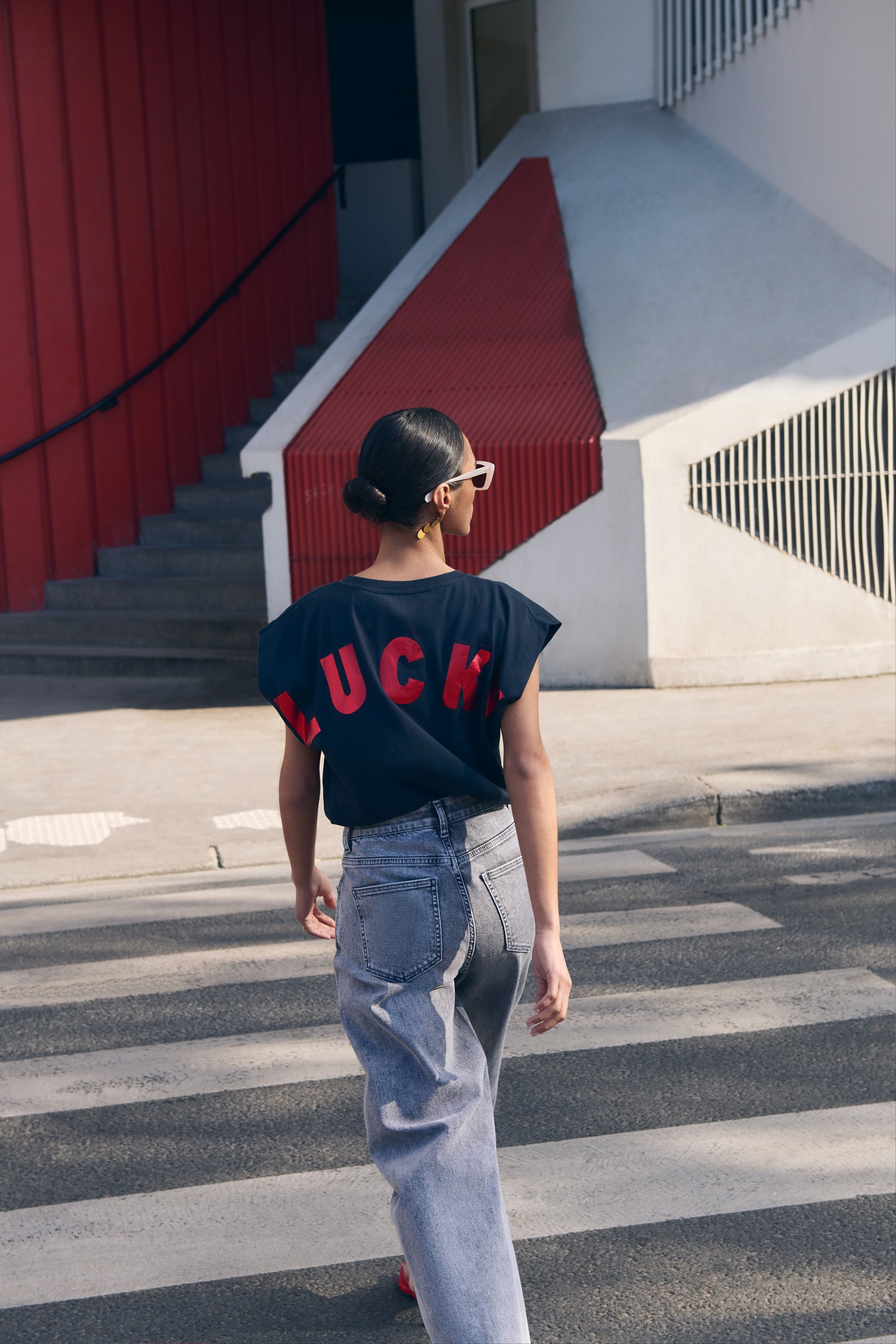 top - mason lucky curve top - midnight - by-bar