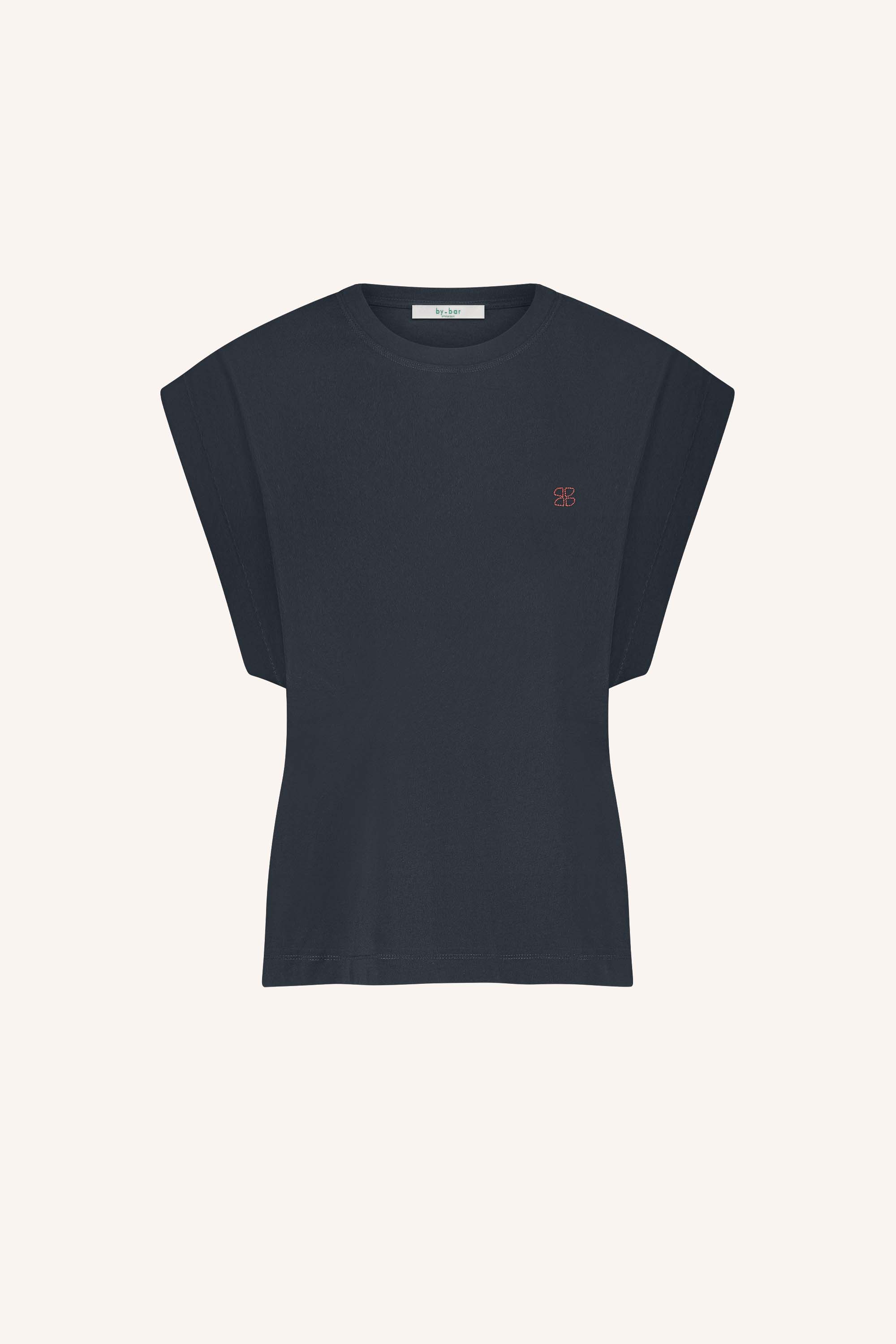 top - mason lucky curve top - midnight - by-bar