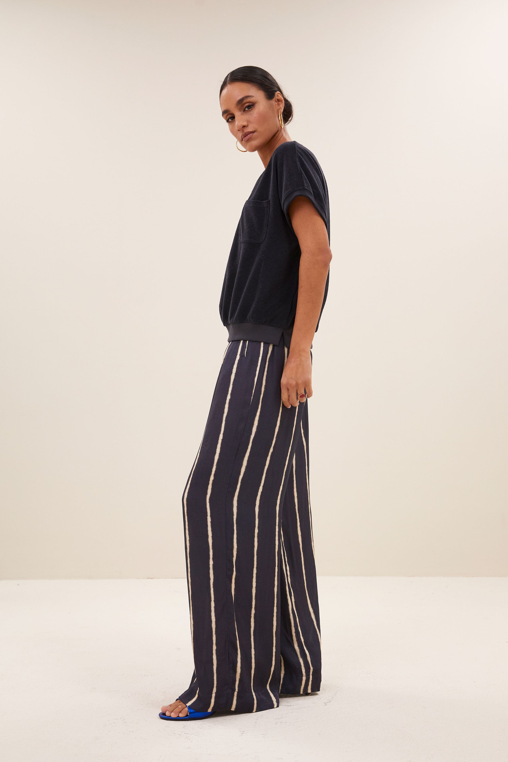 top – tyler slub top - jet black – by-bar