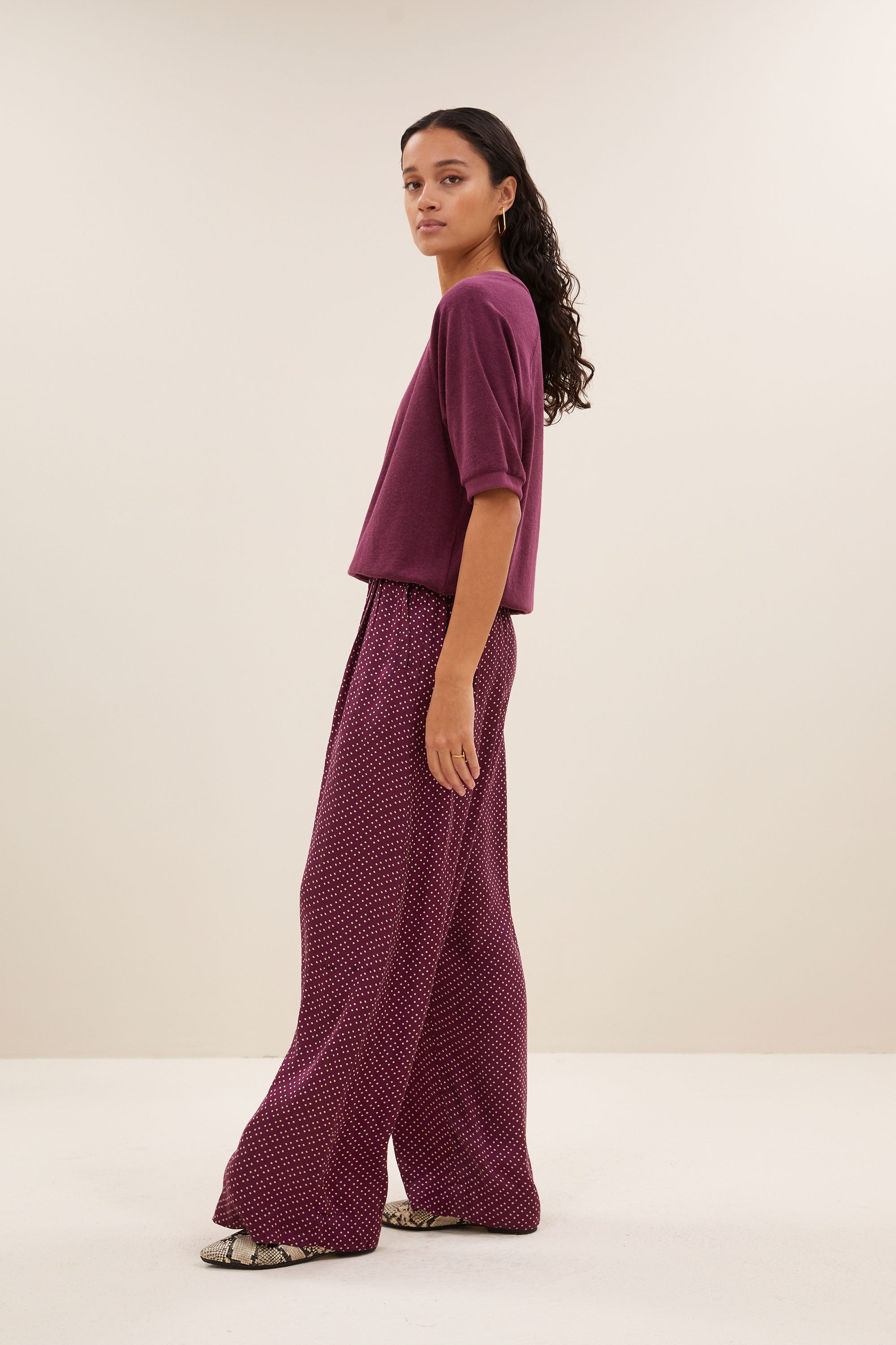 top – neva slub top - grape wine – by-bar