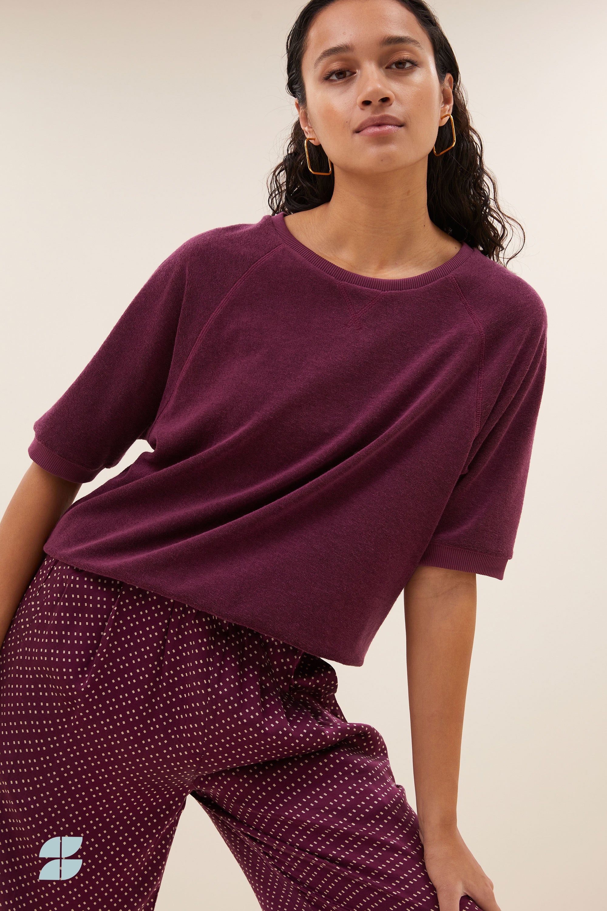 top – neva slub top - grape wine – by-bar