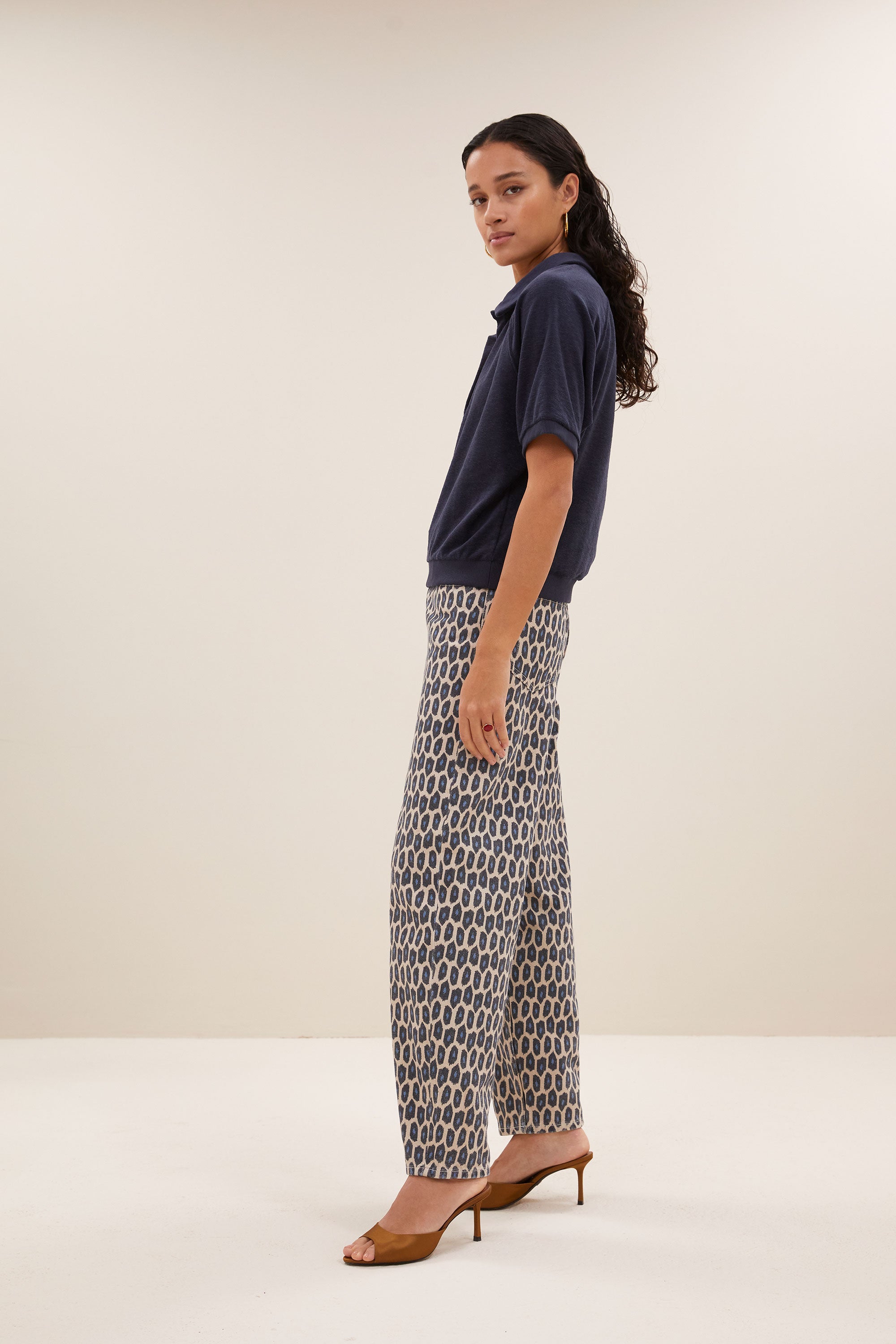 top – harper slub top - midnight – by-bar