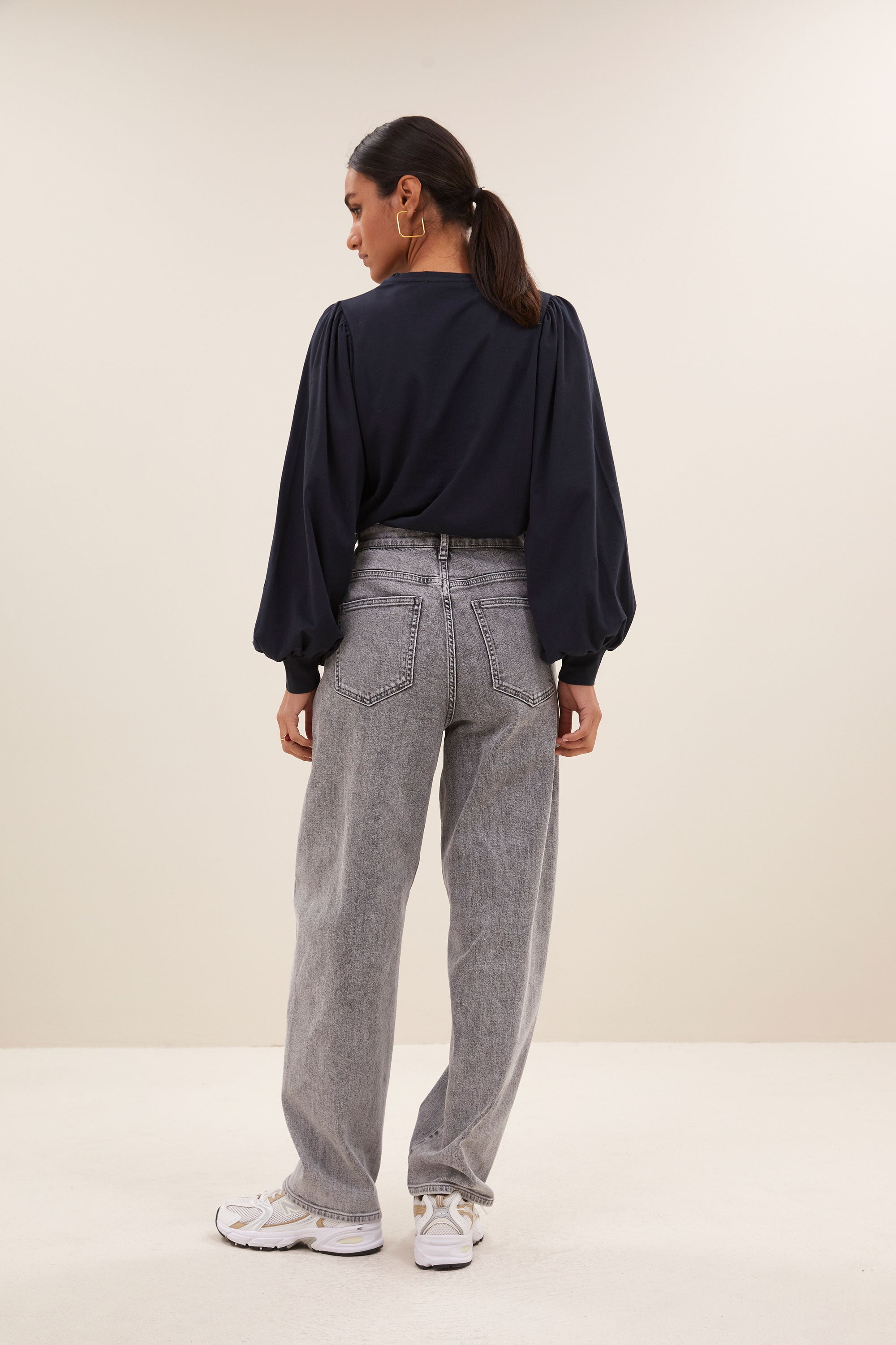 begum grey pants | grey denim