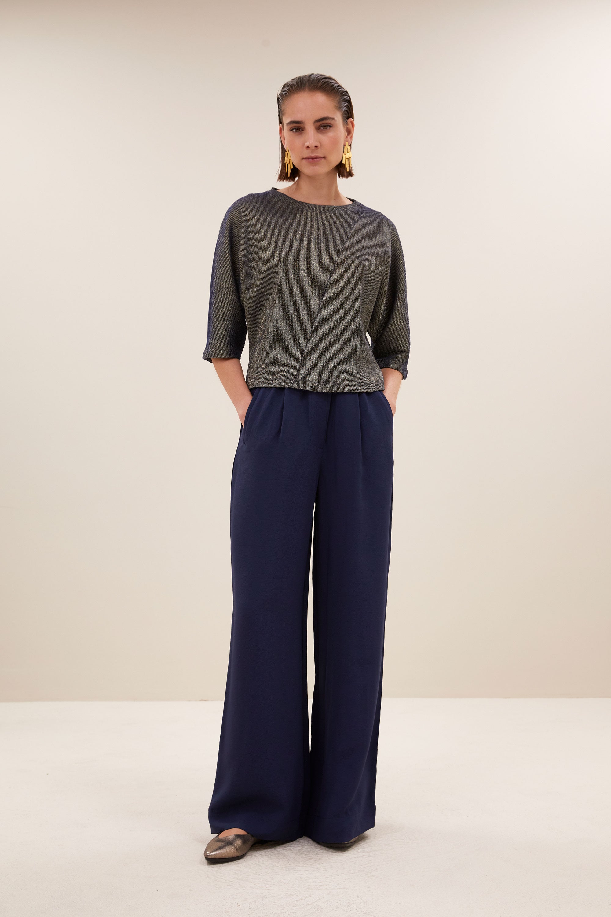 kae sparkle top | gold