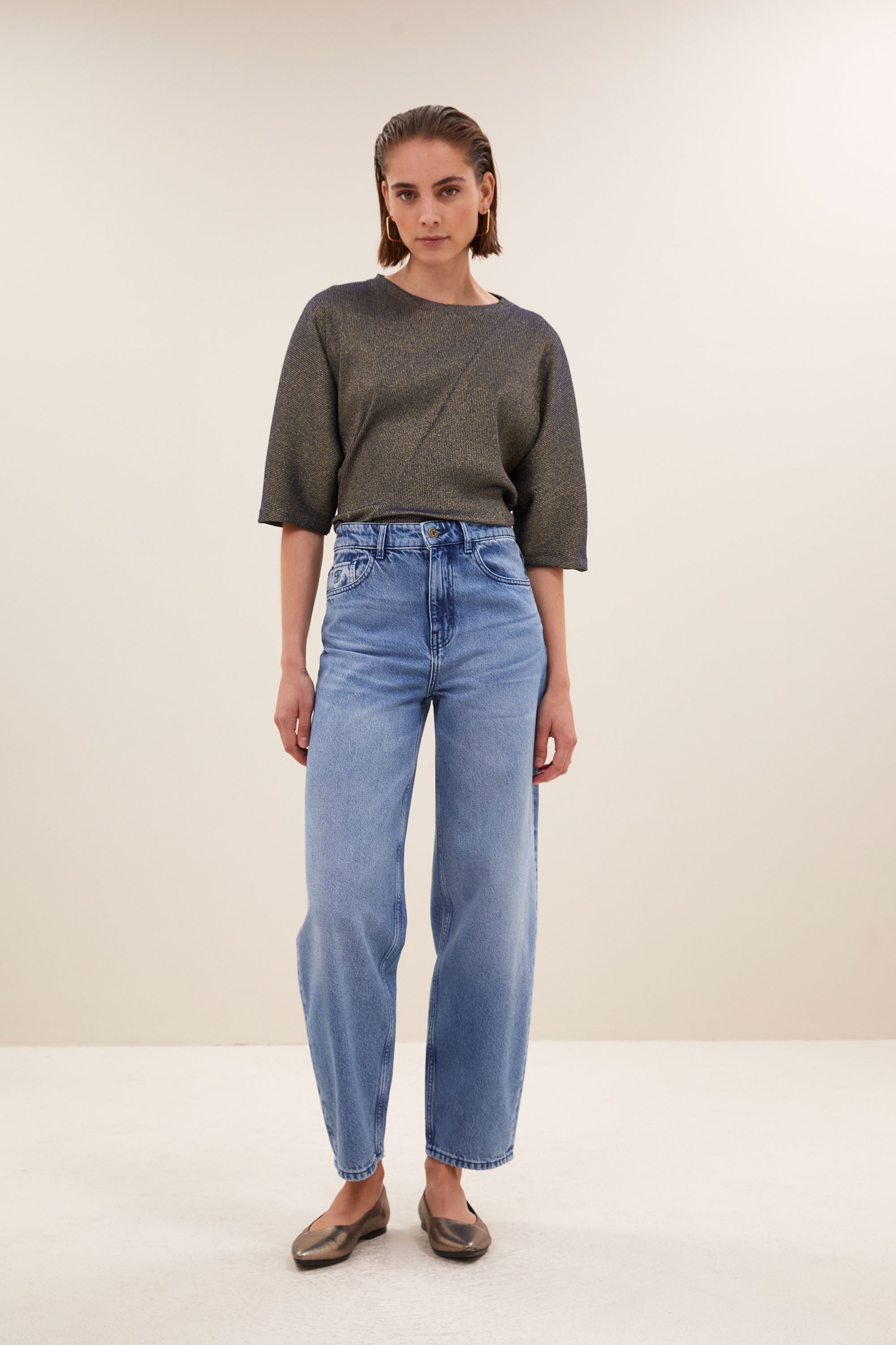 kae sparkle top | gold