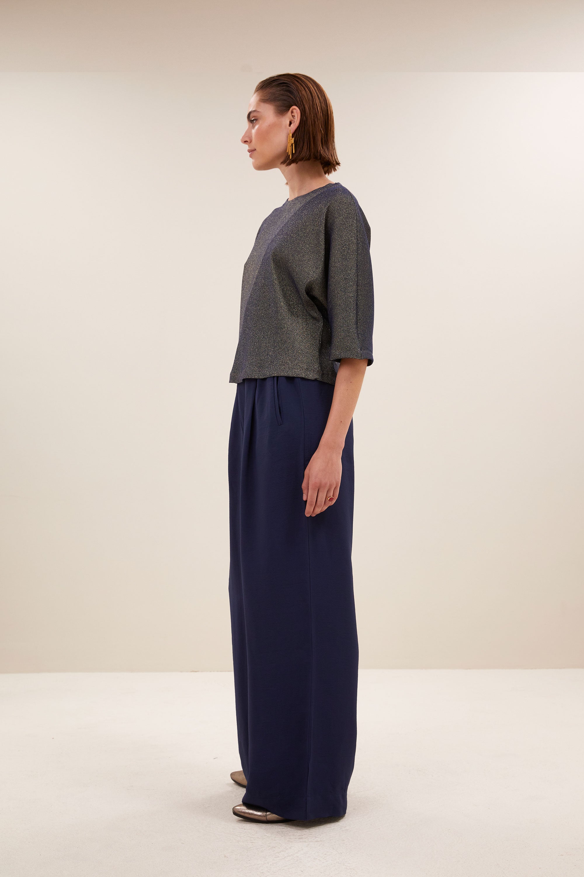 kae sparkle top | gold