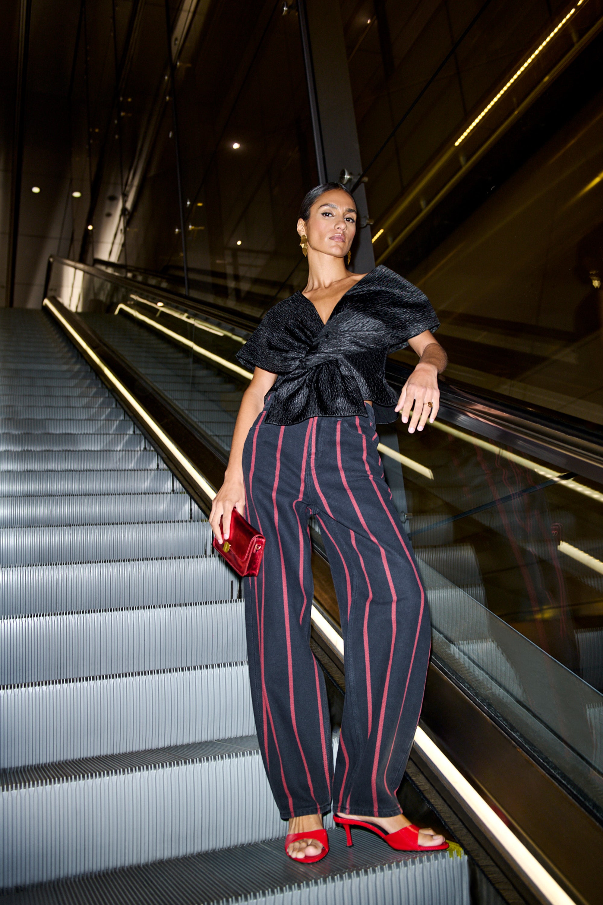 simone bubble top | jet black