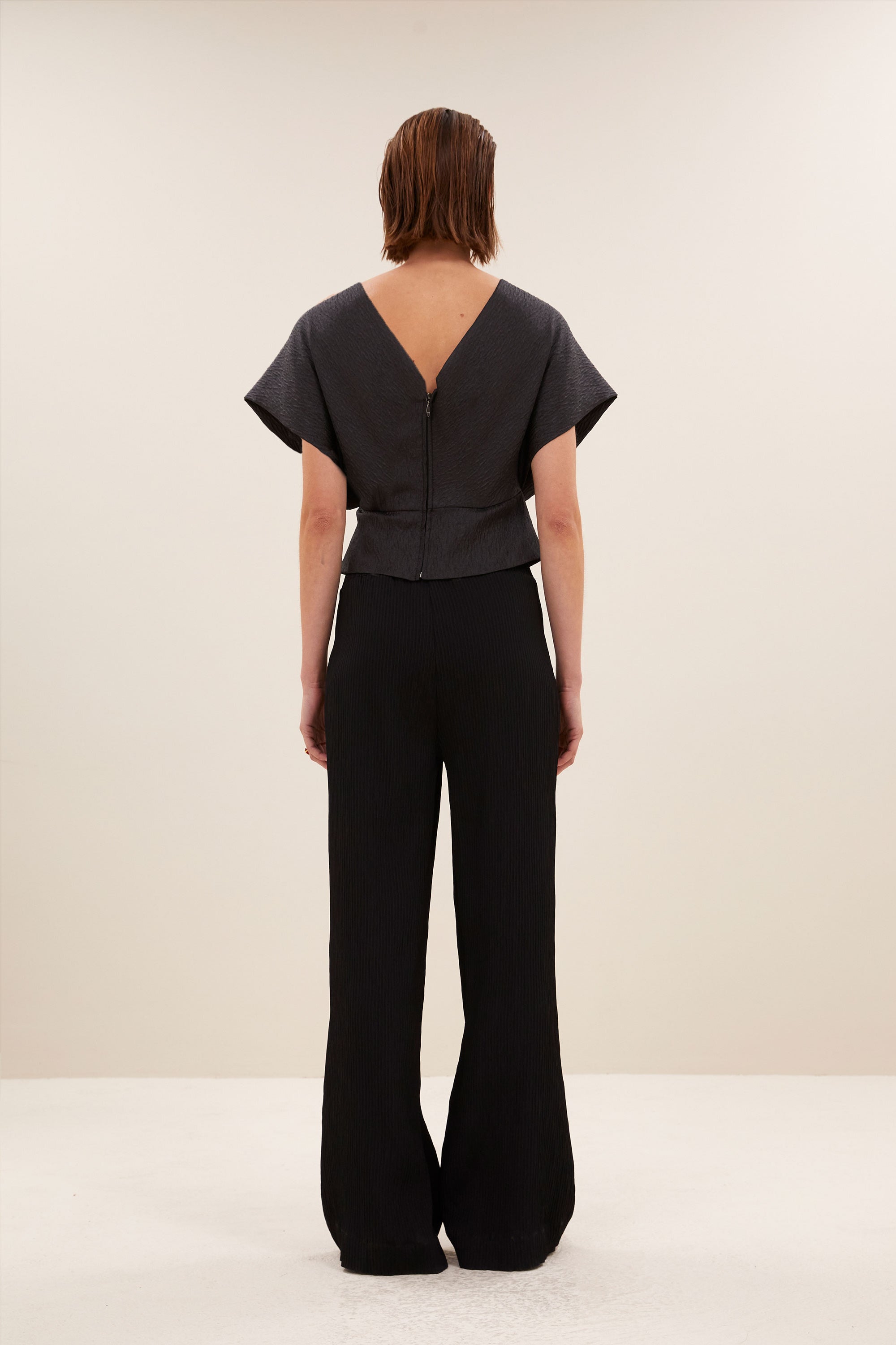 simone bubble top | jet black