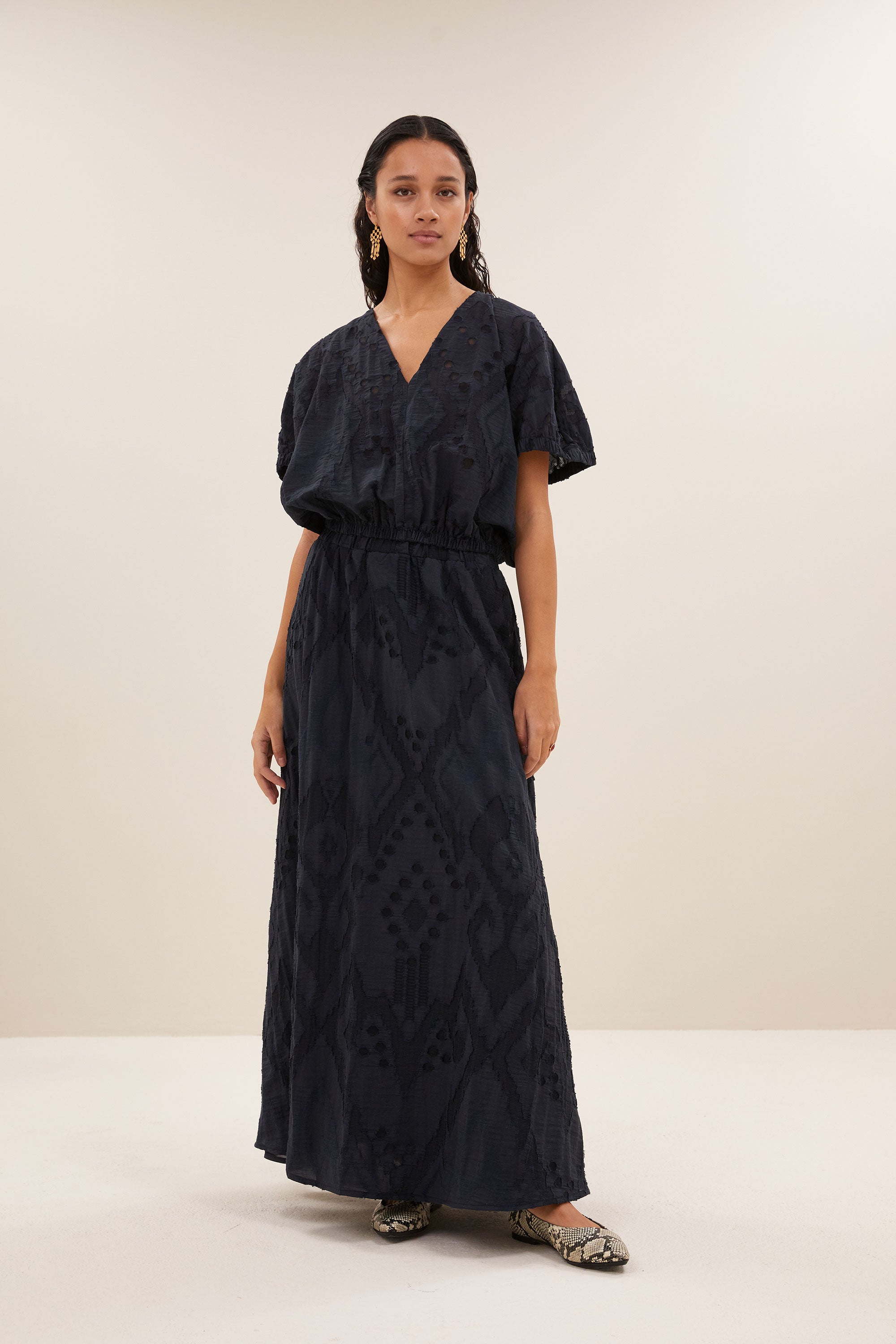 blouse – mabel mist blouse - midnight – by-bar