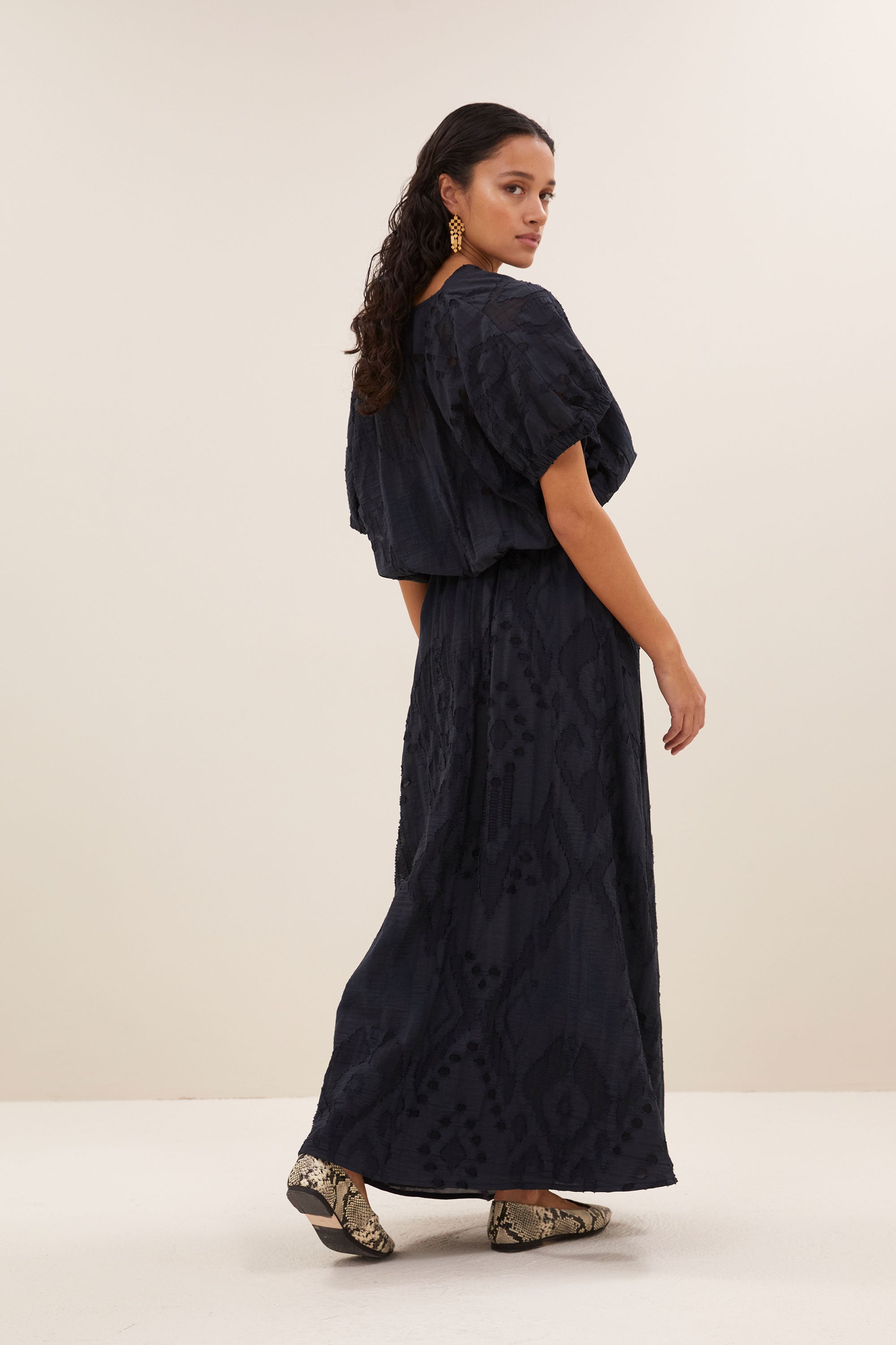 blouse – mabel mist blouse - midnight – by-bar