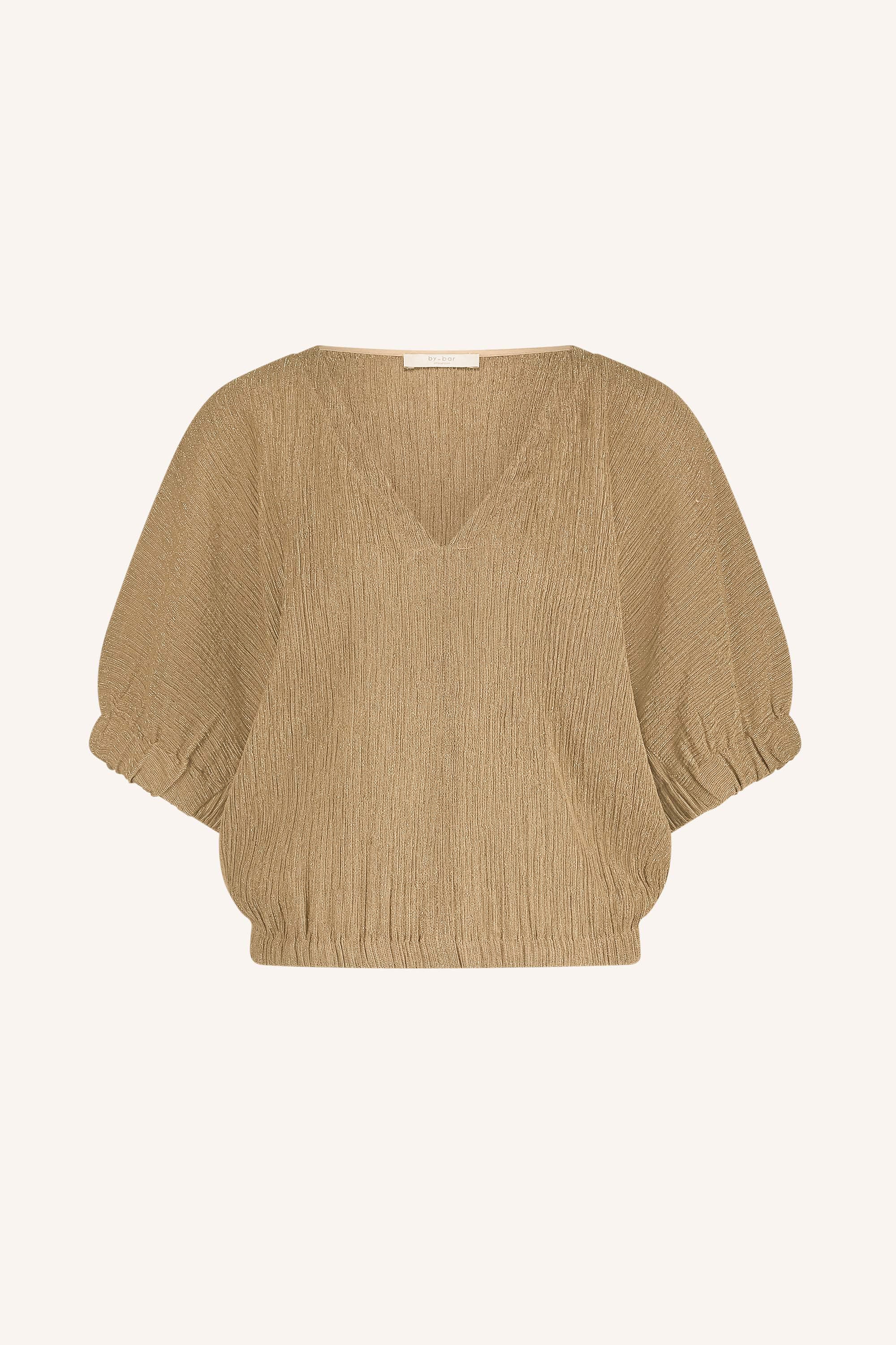 mabel lurex blouse | gold