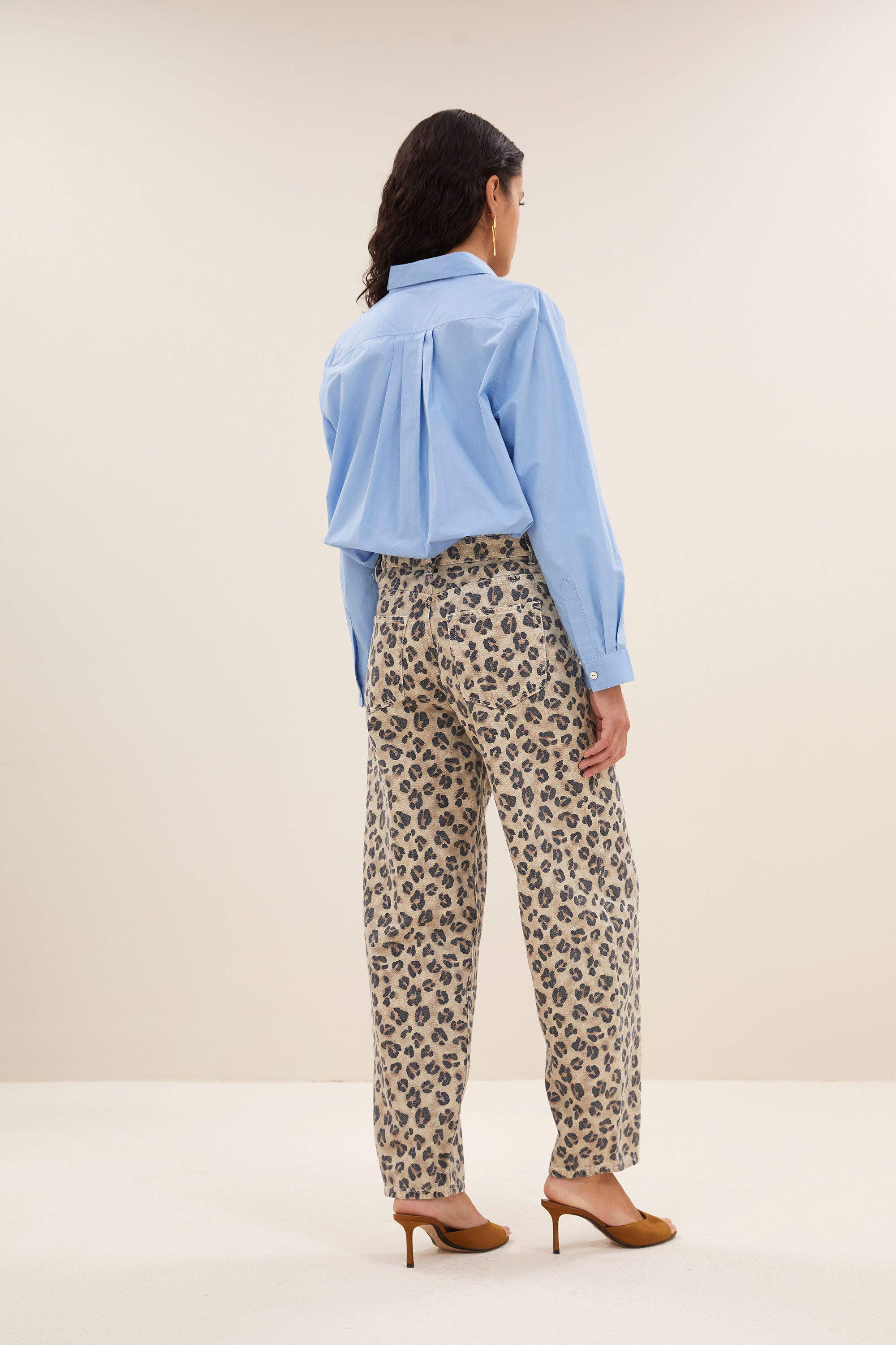 blouse – joly poplin blouse - sky blue – by-bar