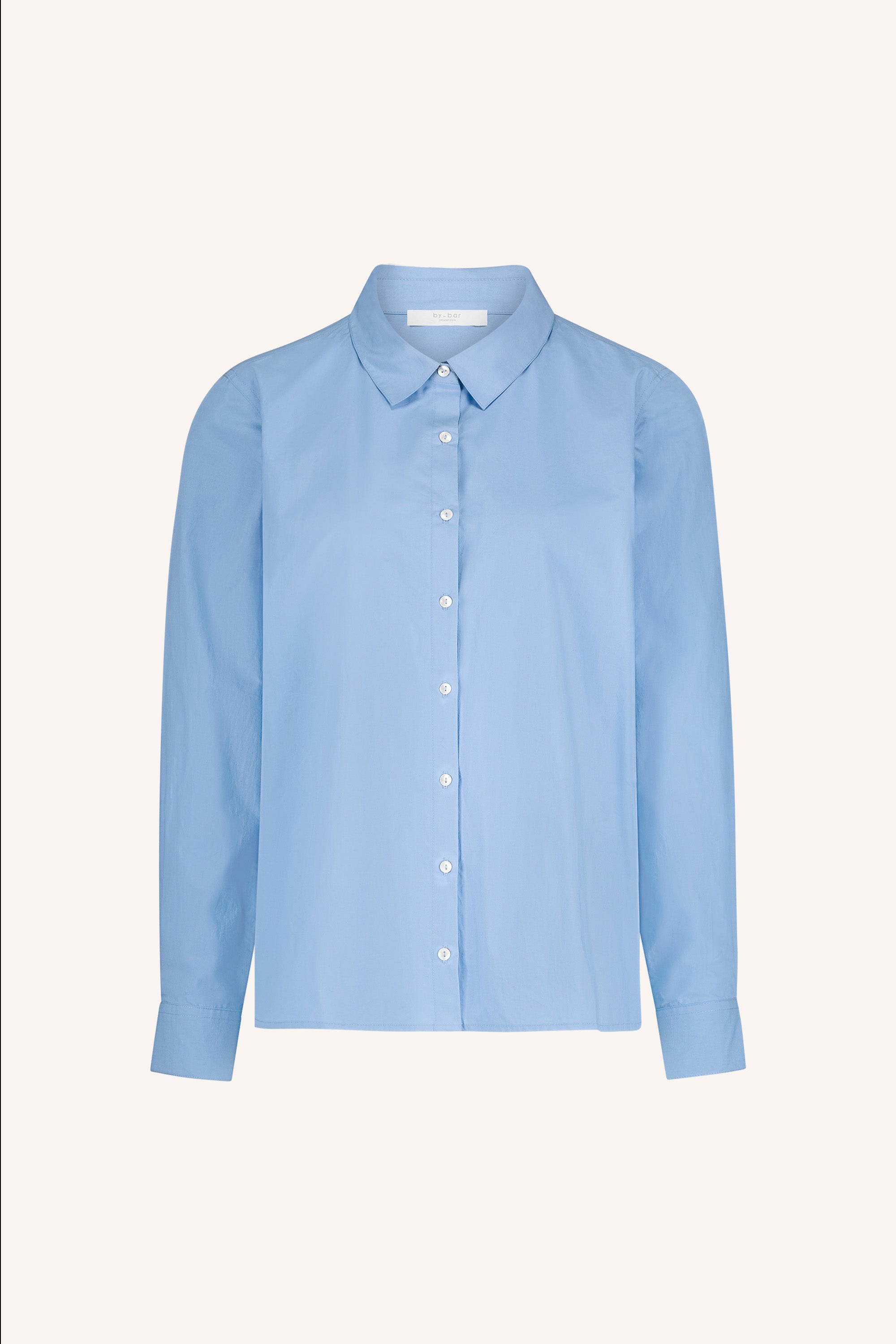 blouse – joly poplin blouse - sky blue – by-bar